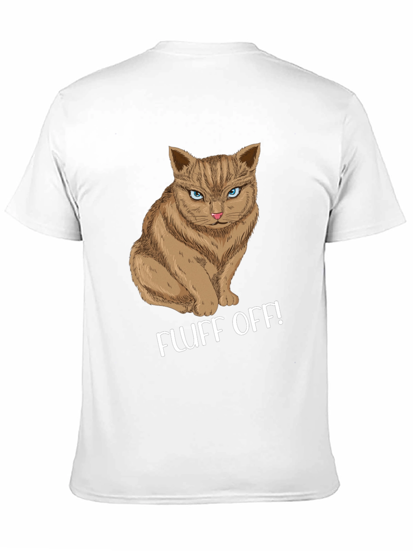 Black Fluff Off! Cat Graphic Tee view 11