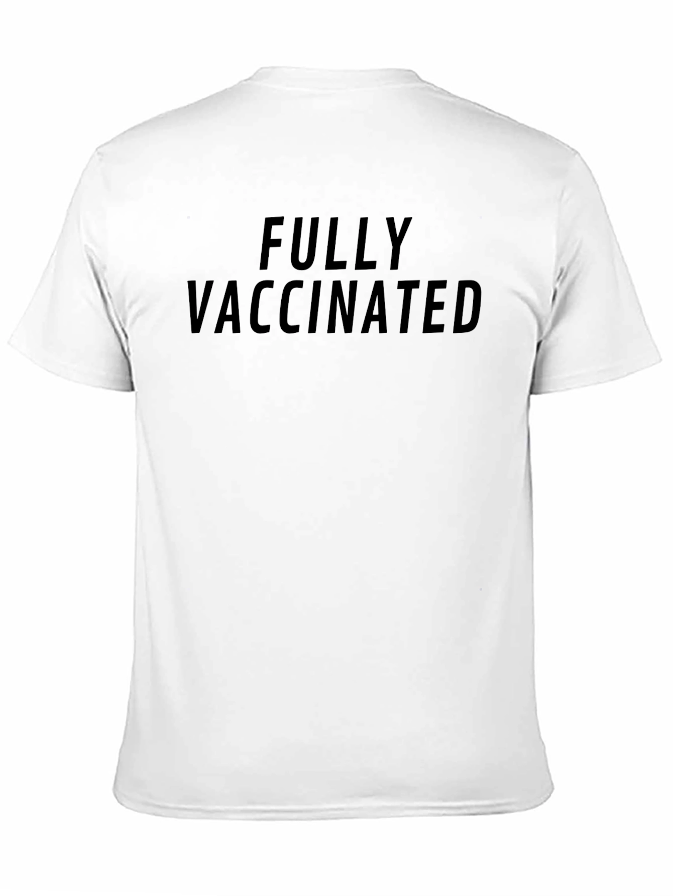Black Fully Vaccinated T-Shirt - Premium Quality Cotton view 11