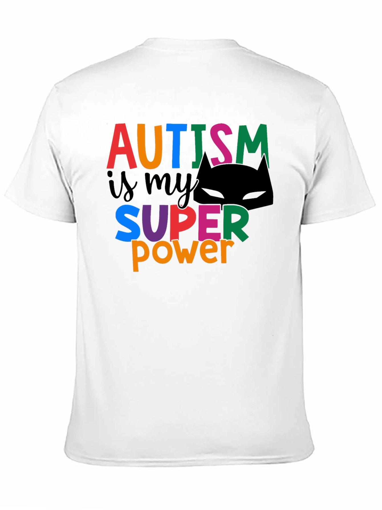 Black Autism is My Superpower T-Shirt - Black view 11