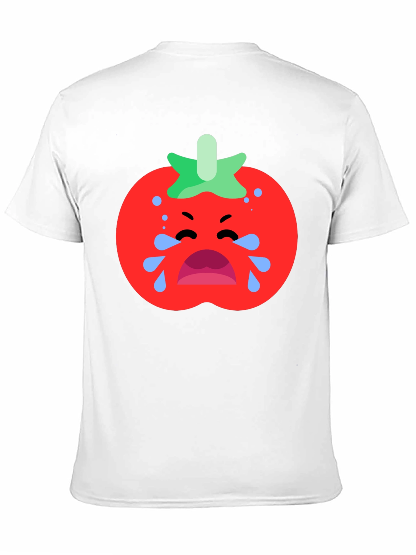 Black Crying Tomato Graphic Tee - Black Cotton T-Shirt view 11