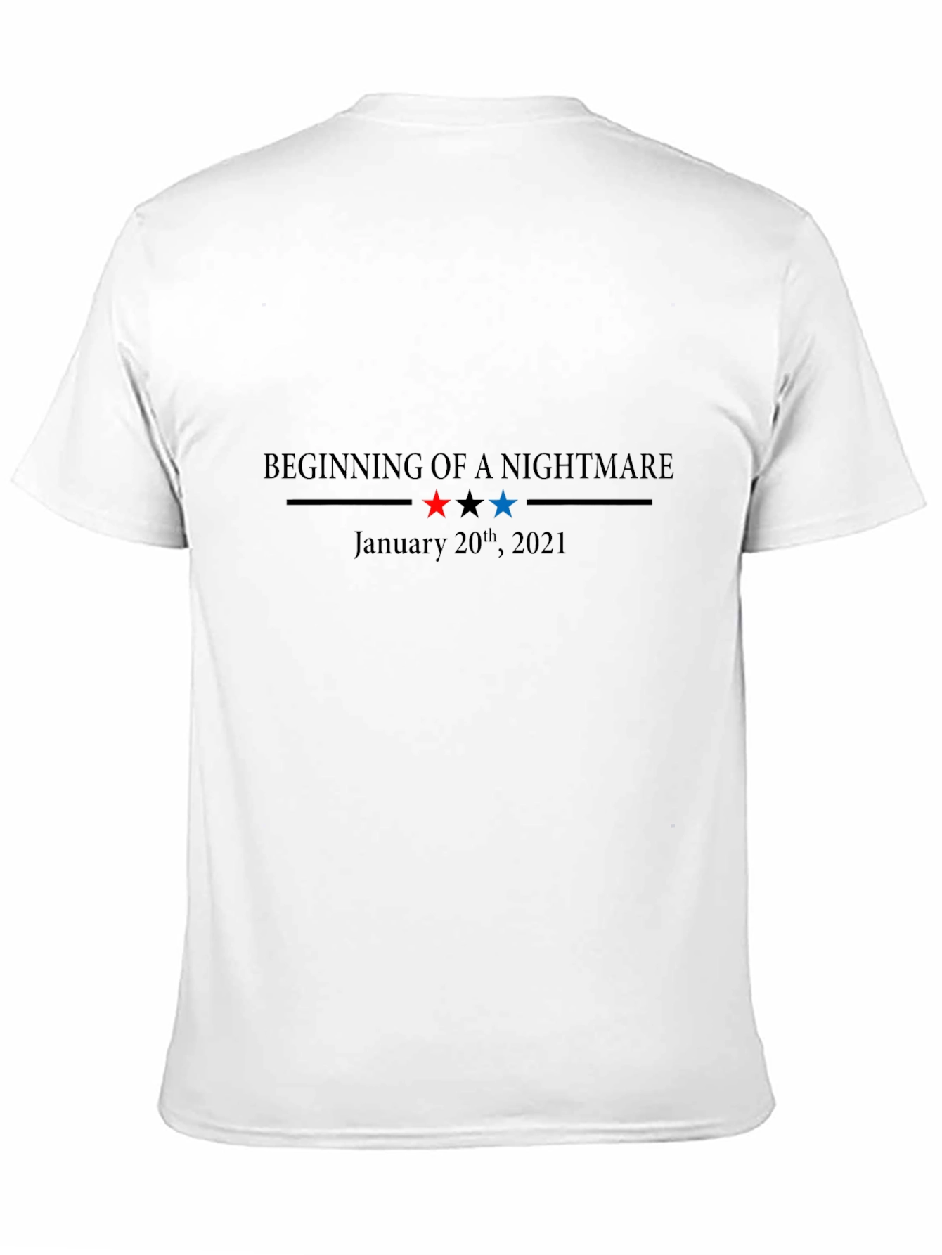 Black Beginning of a Nightmare January 20th 2021 T-Shirt view 11