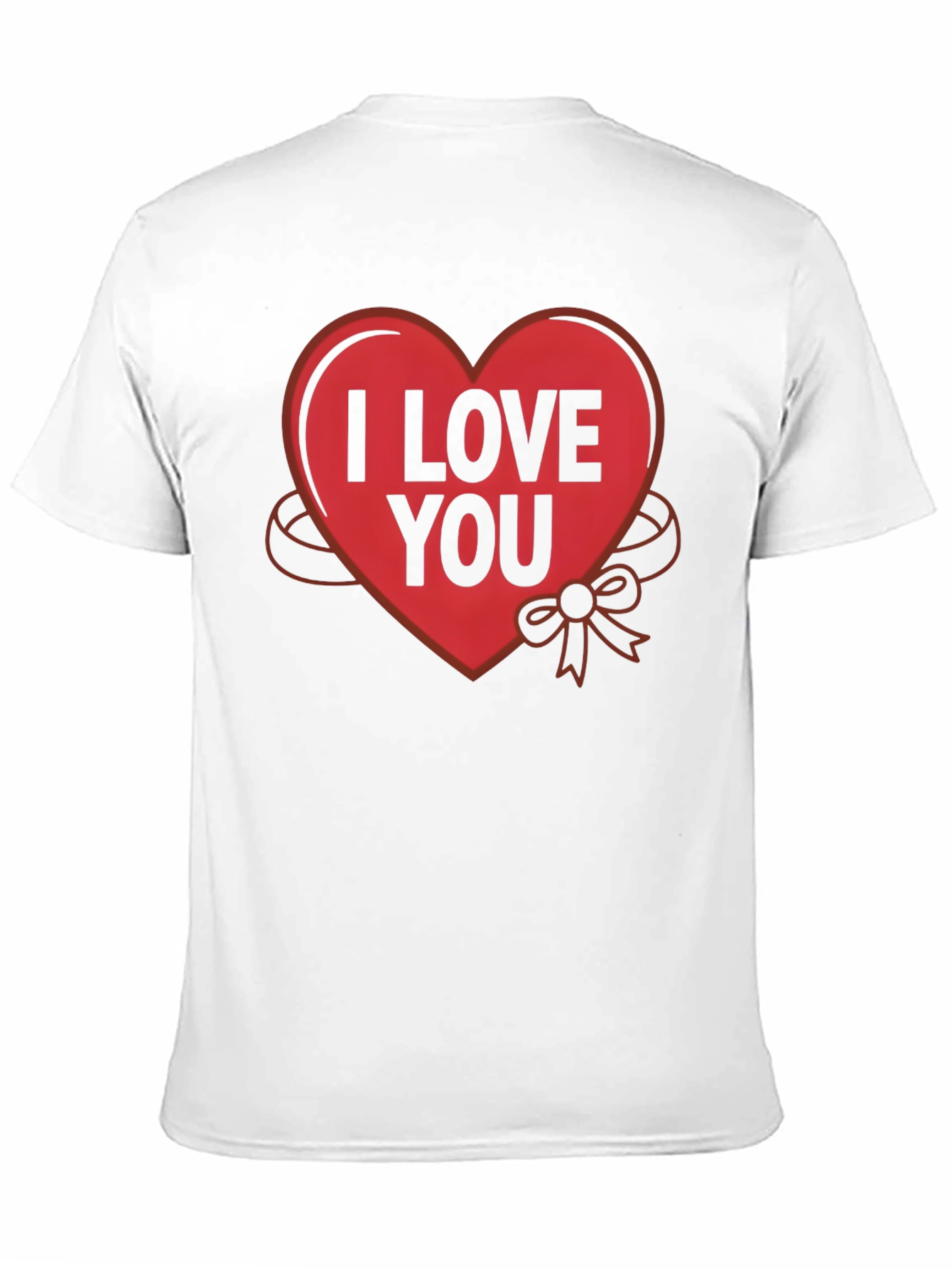 Black I Love You Heart Graphic T-Shirt view 11