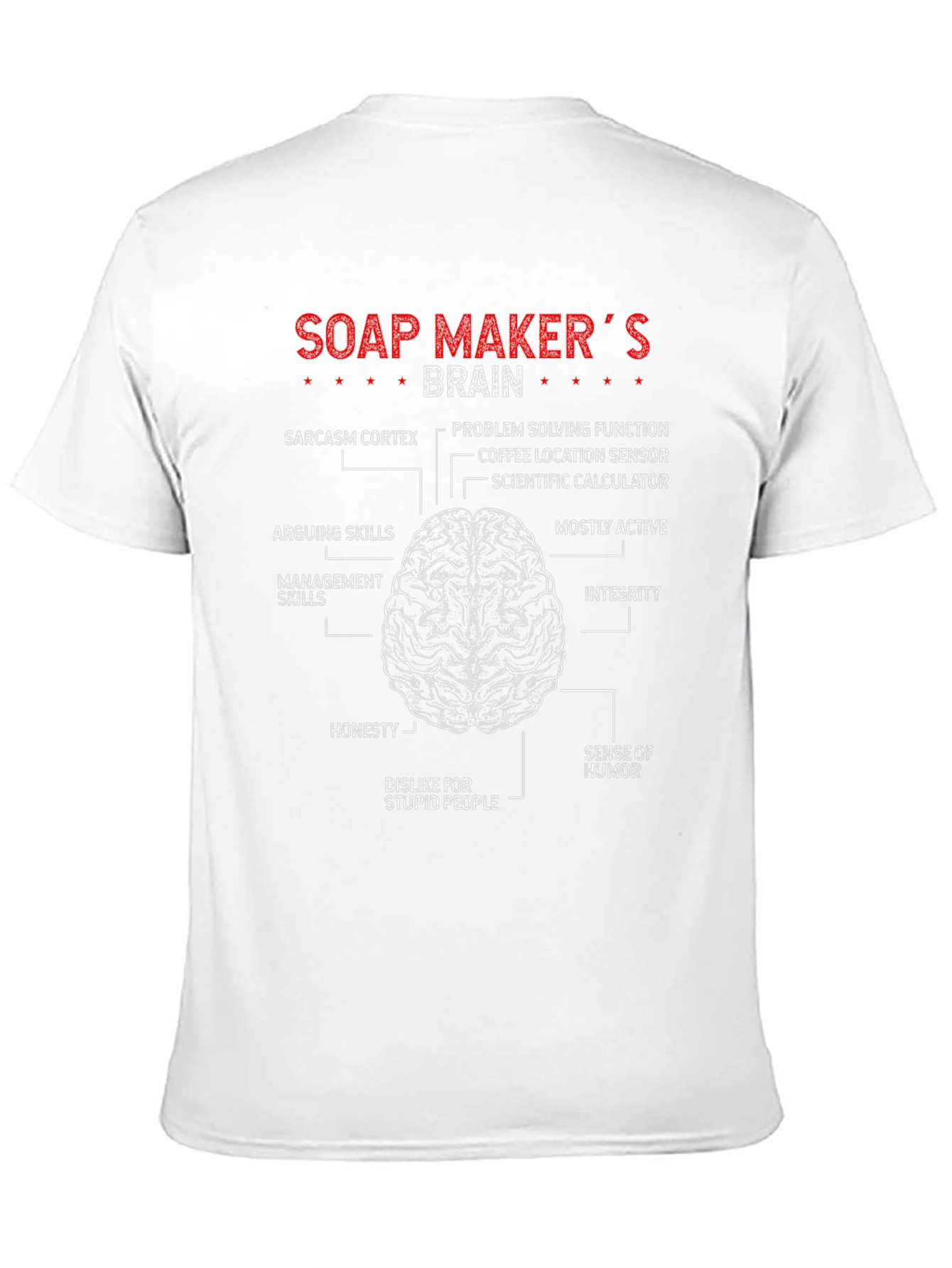 Black Soap Maker's Brain T-Shirt view 11