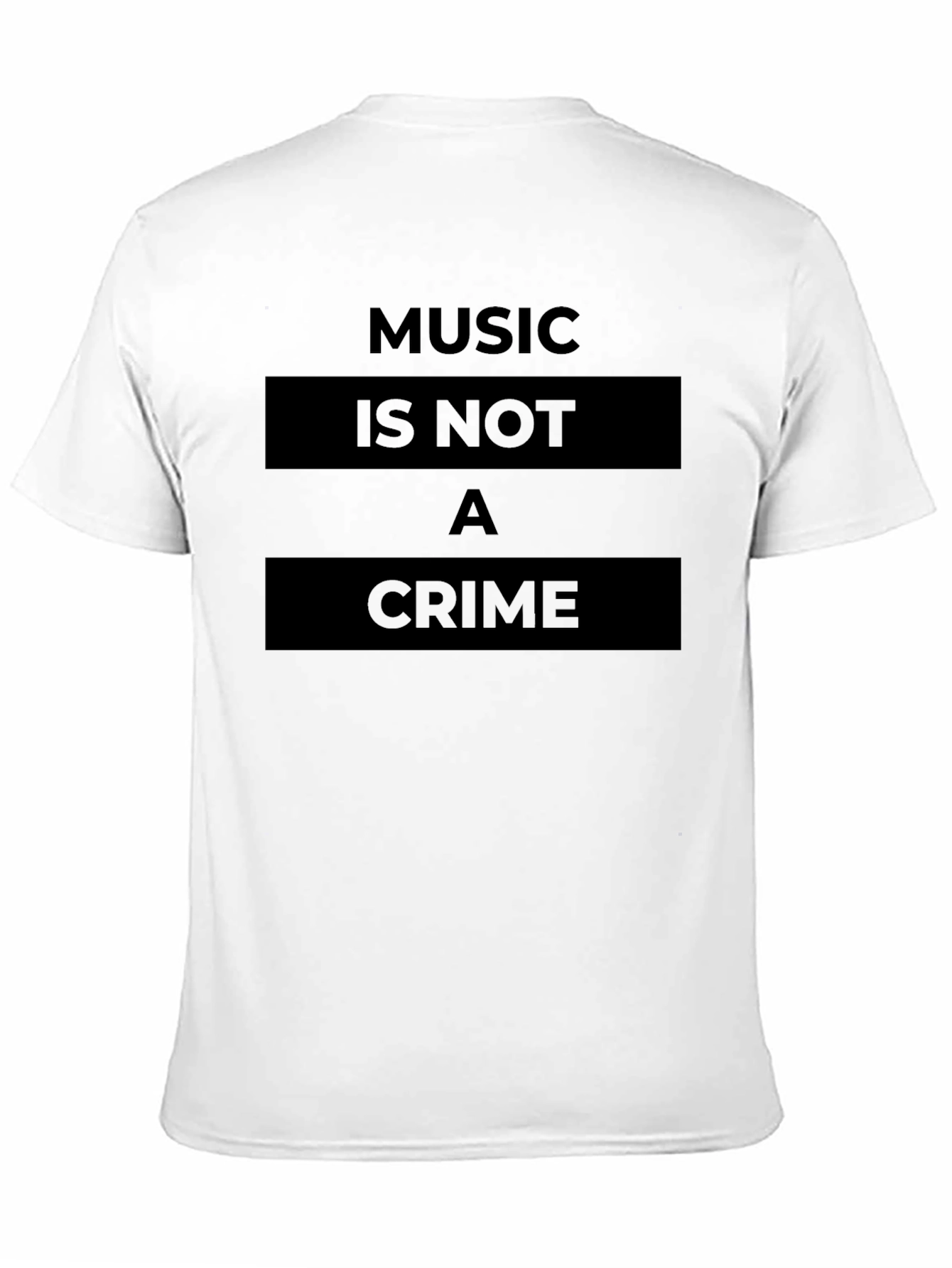 Black Music Is Not A Crime Graphic T-Shirt - Black view 11