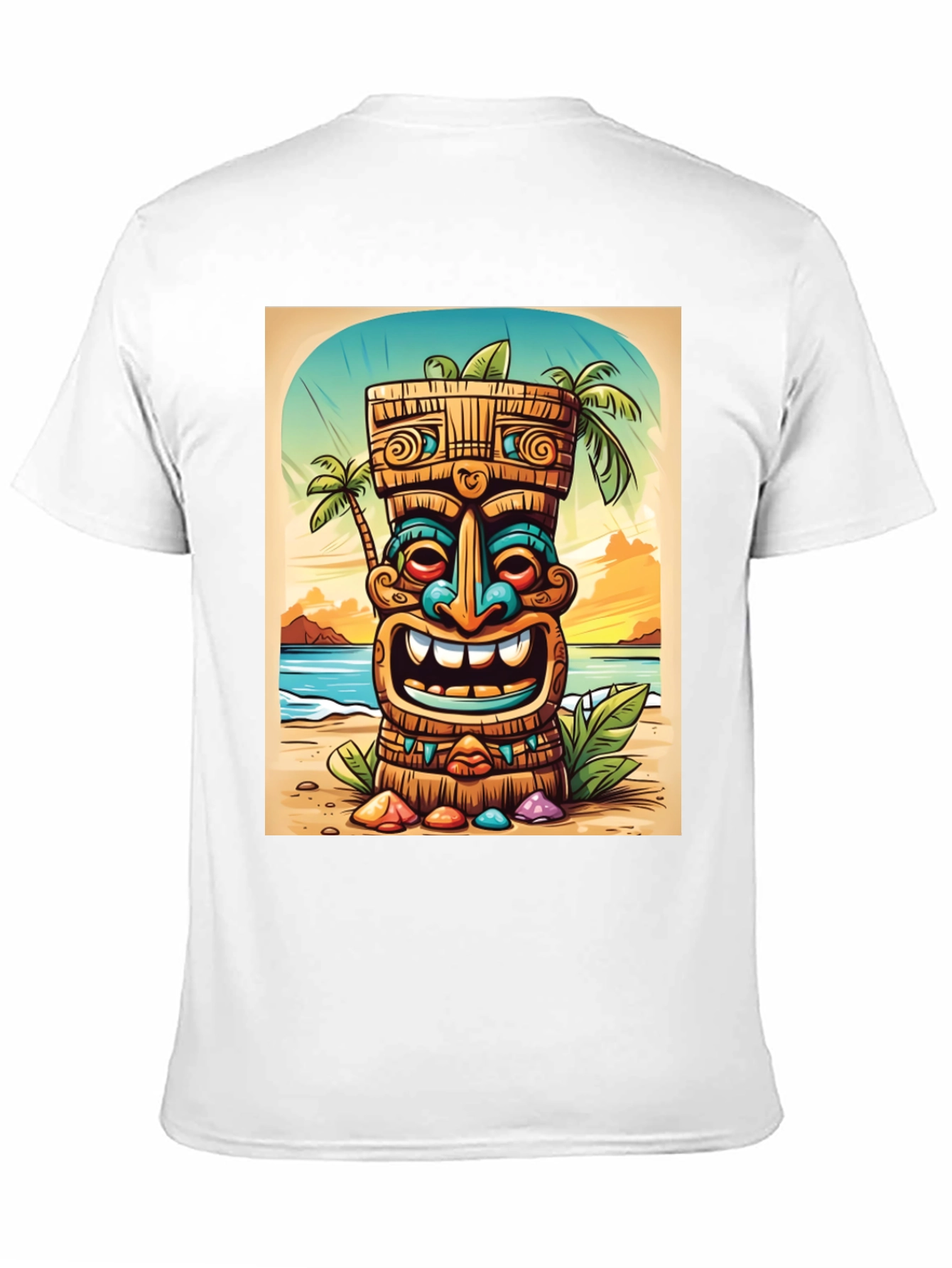 Tropical Tiki Graphic Tee - Island Vibes - 11