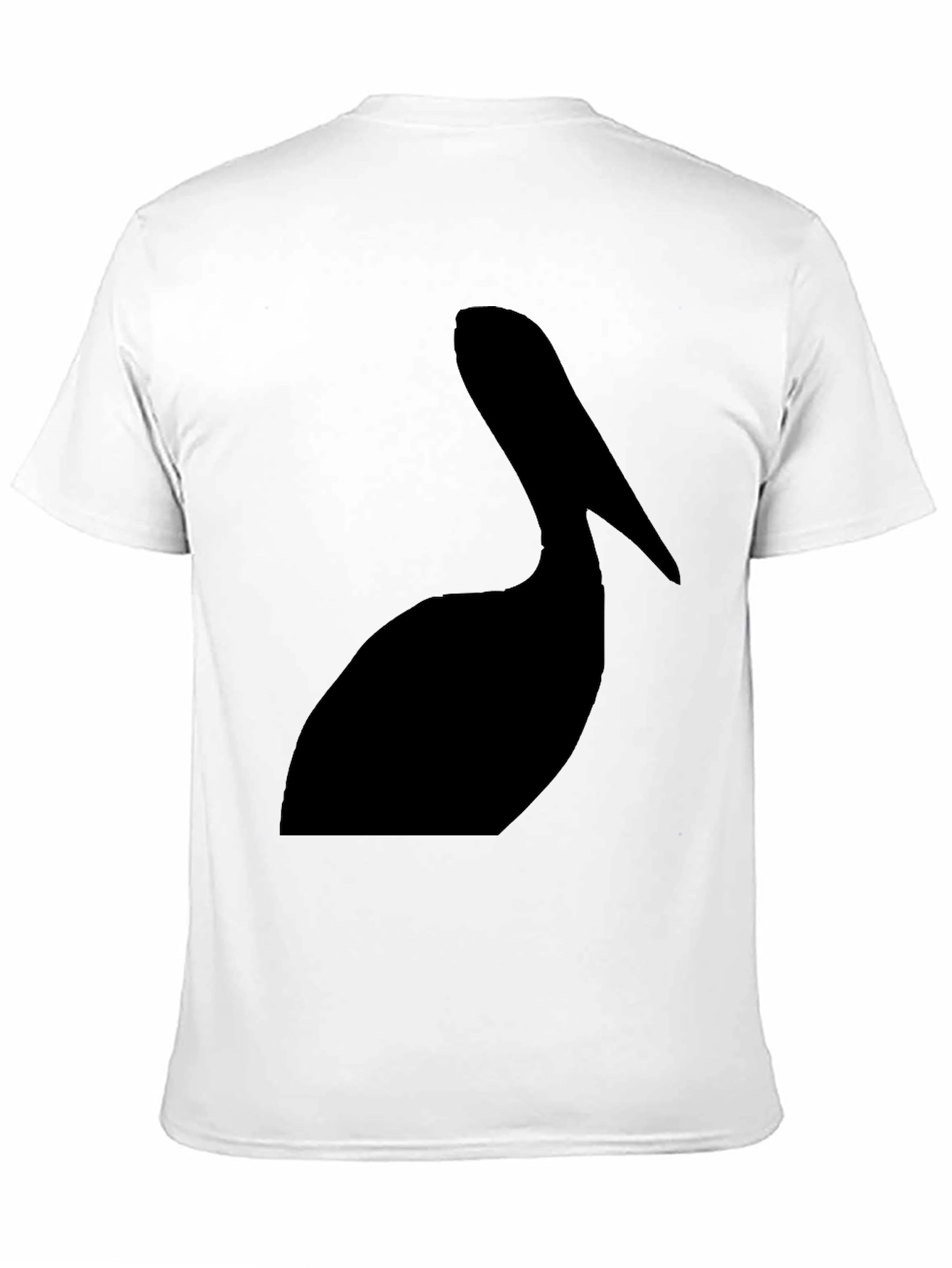 Black Pelican Silhouette Graphic Tee - Black Cotton T-Shirt view 11