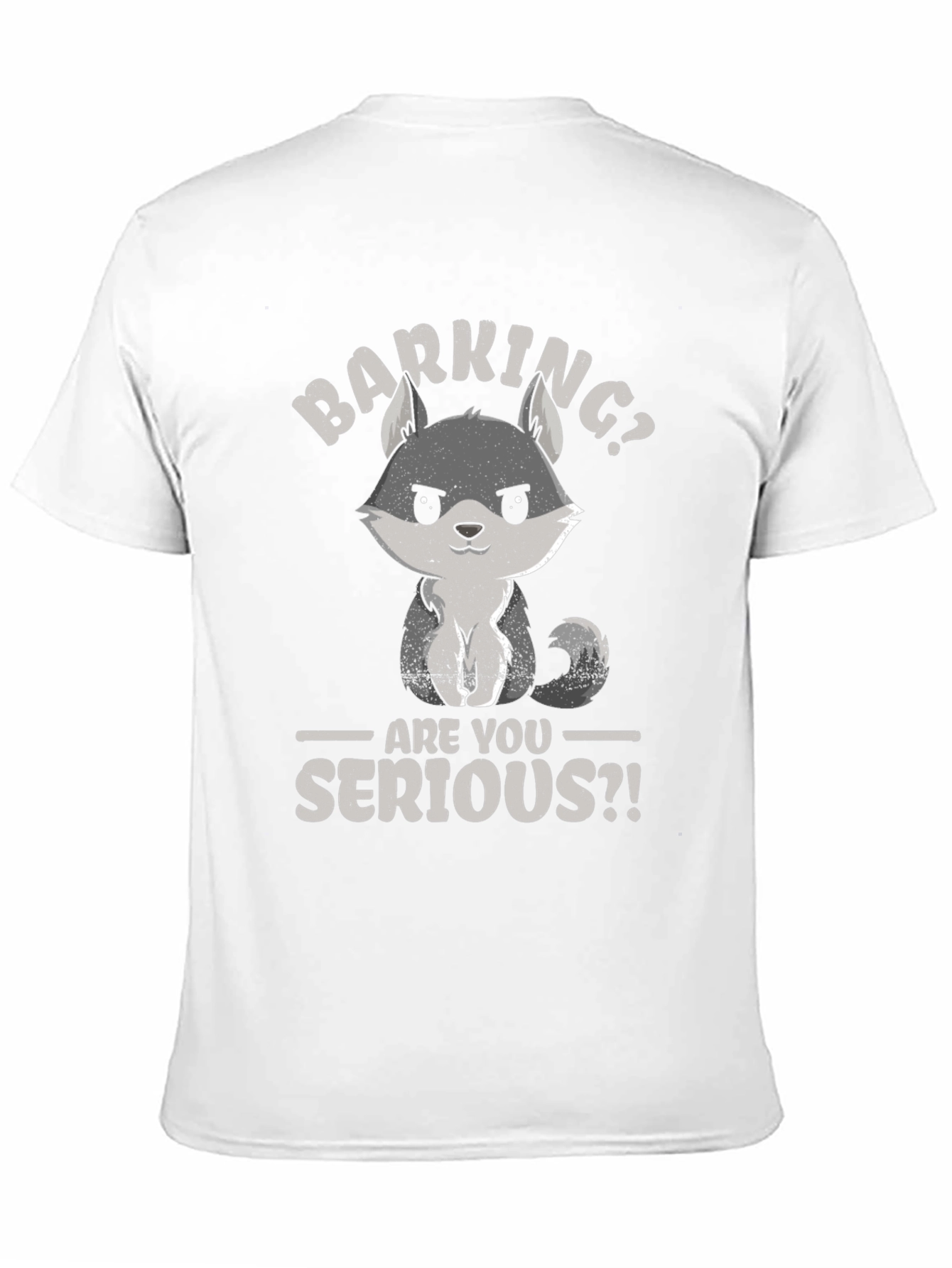 Black Barking? Are You Serious?! Funny Wolf Graphic T-Shirt view 11