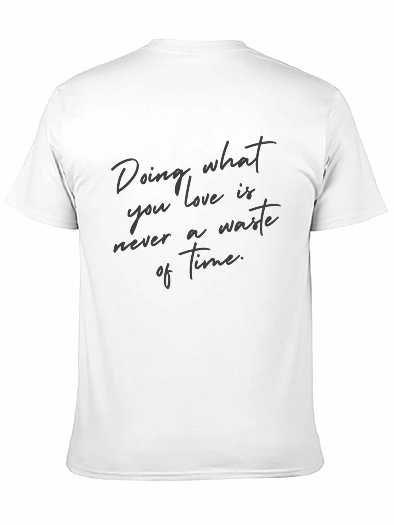 Black Motivational T-Shirt - "Doing What You Love" view 11