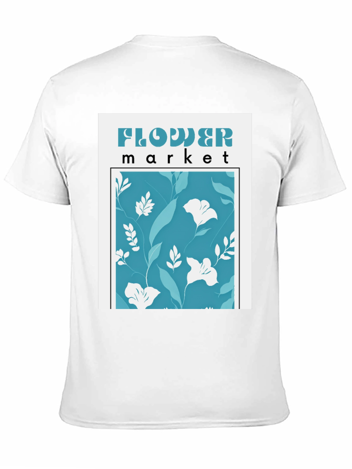Black Flower Market Graphic Tee - Stylish Floral Print view 11