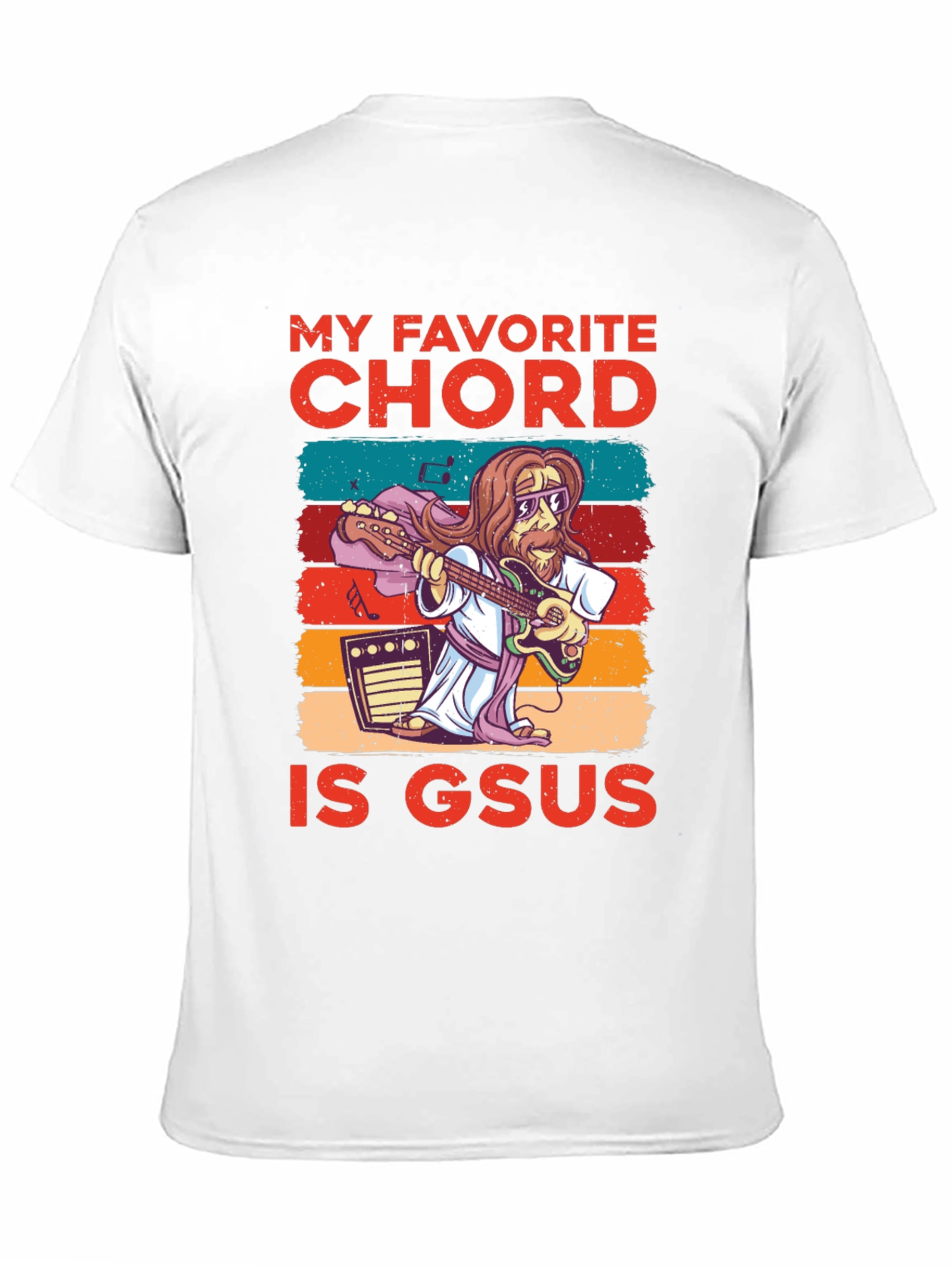 Black My Favorite Chord Is GSUS T-Shirt view 11