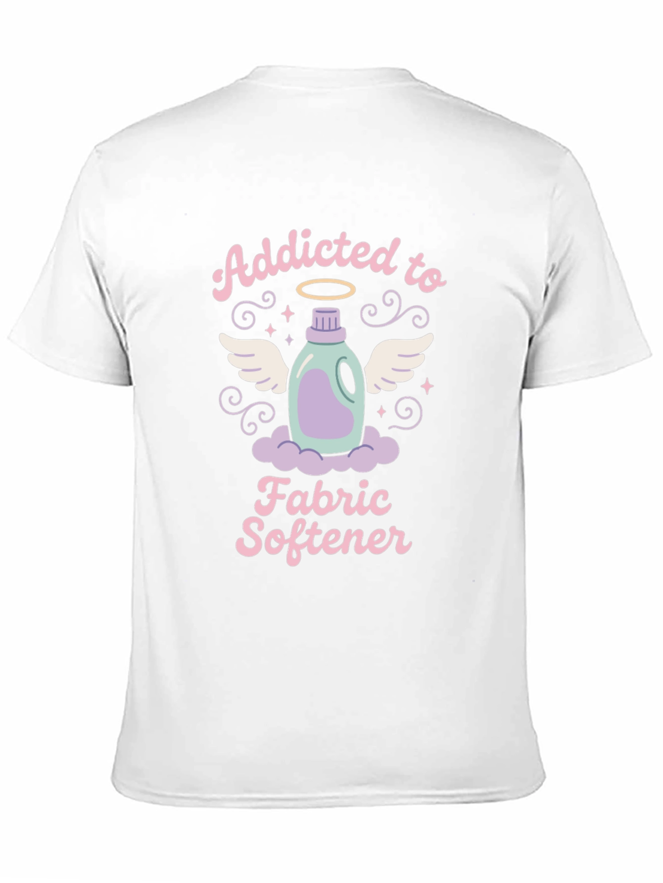 Black Addicted to Fabric Softener T-Shirt - Soft Wash Apparel view 11