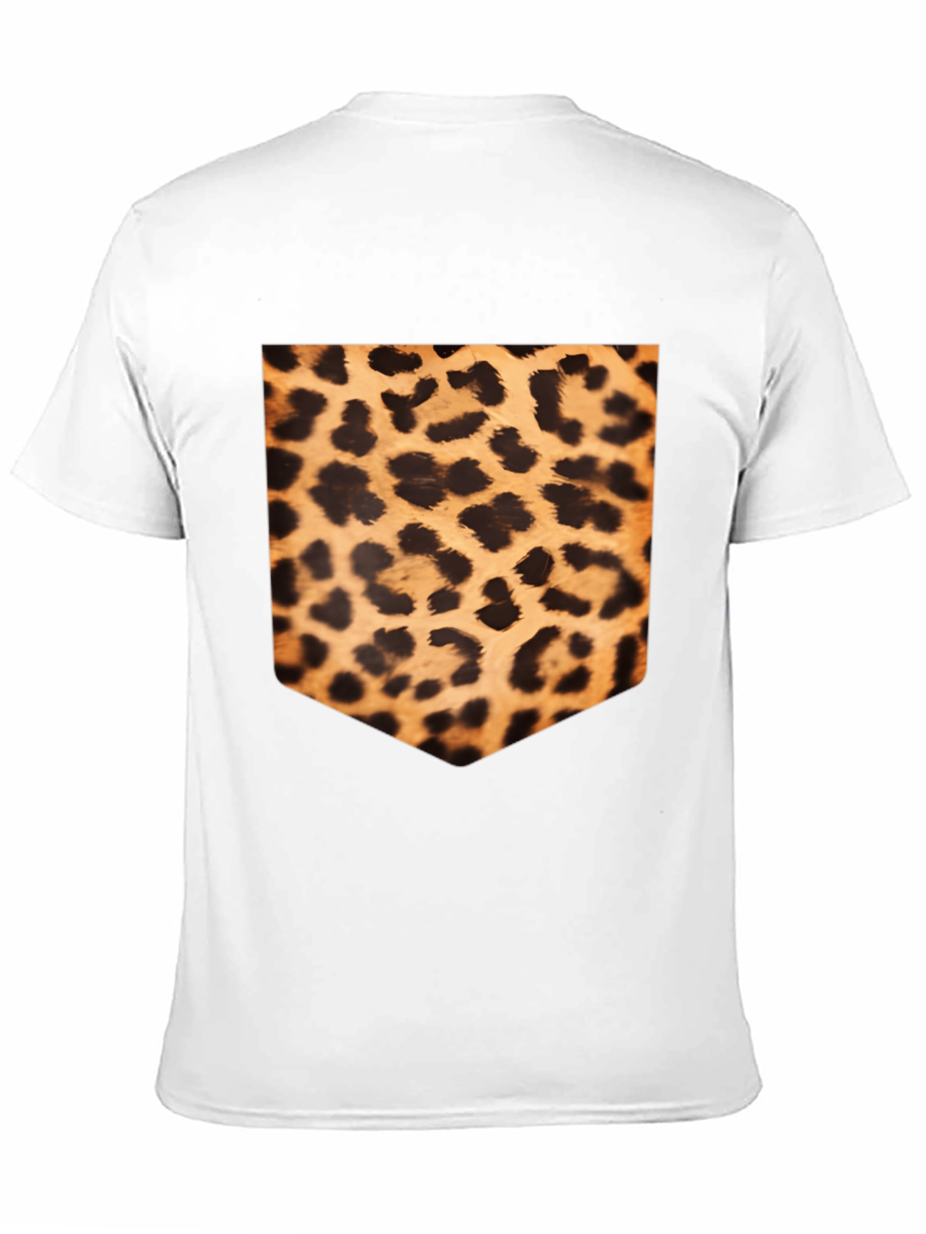 Black Leopard Print Pocket Tee view 11