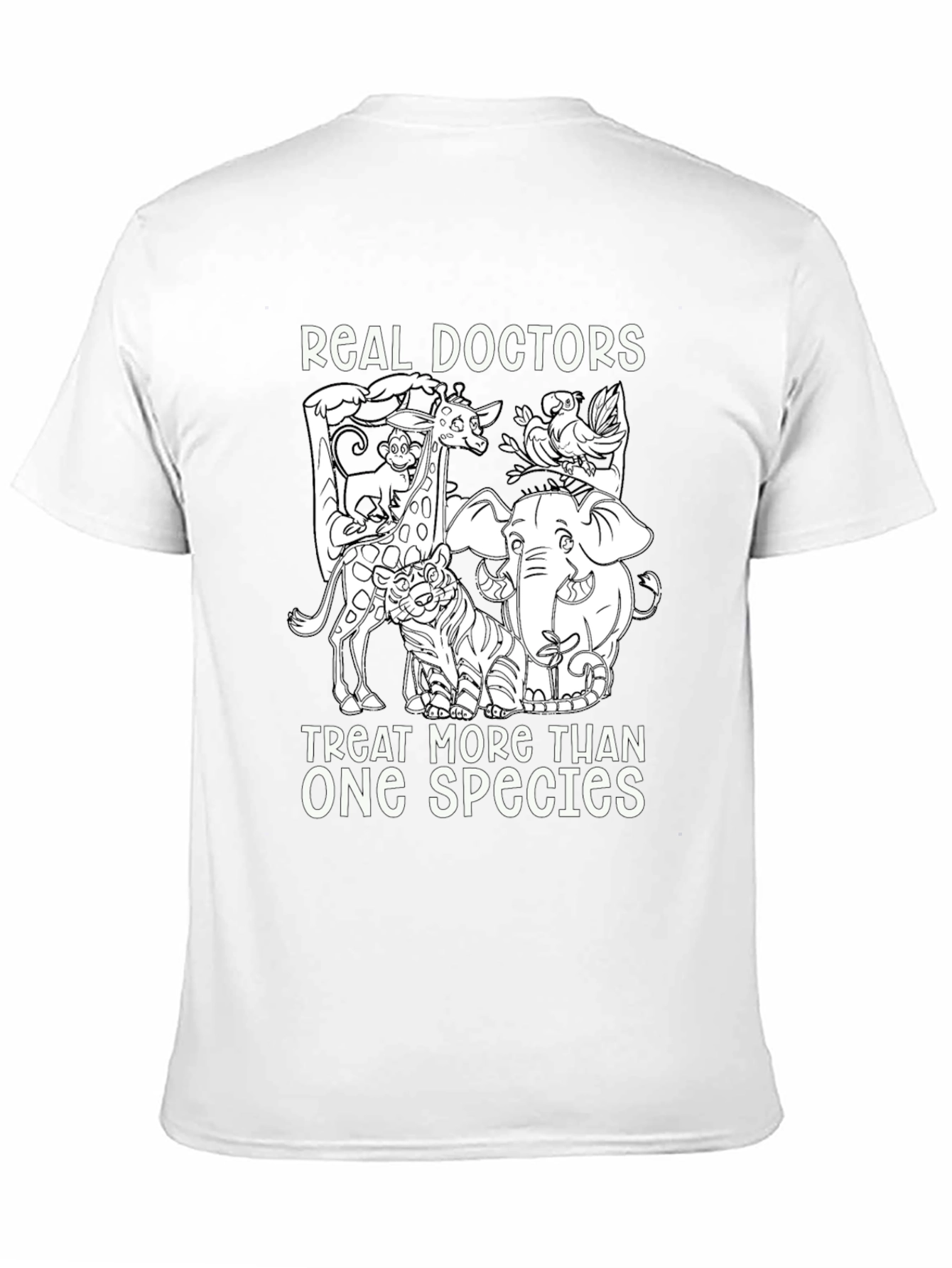 Vet T-Shirt - Real Doctors Treat More Than One Species - 11