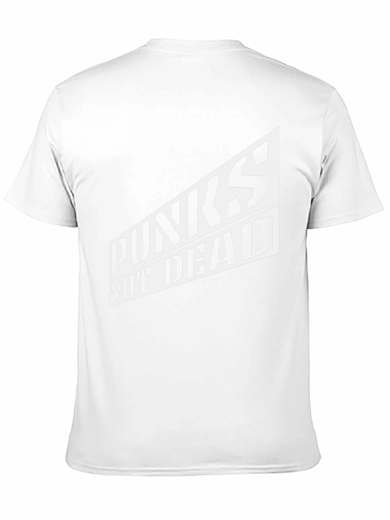 Black Punks Not Dead Graphic Tee - Black Cotton T-Shirt view 11