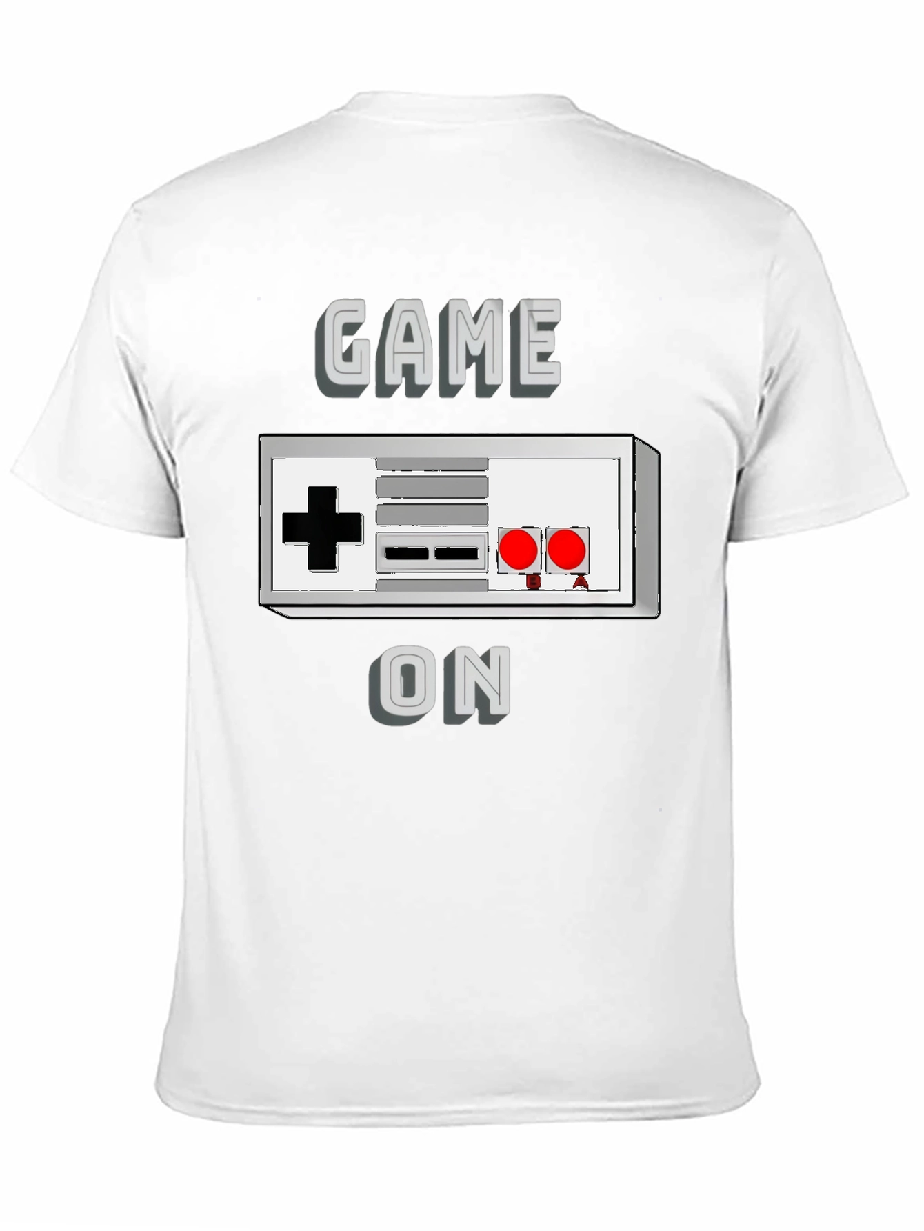 Black Game On Retro Controller T-Shirt view 11
