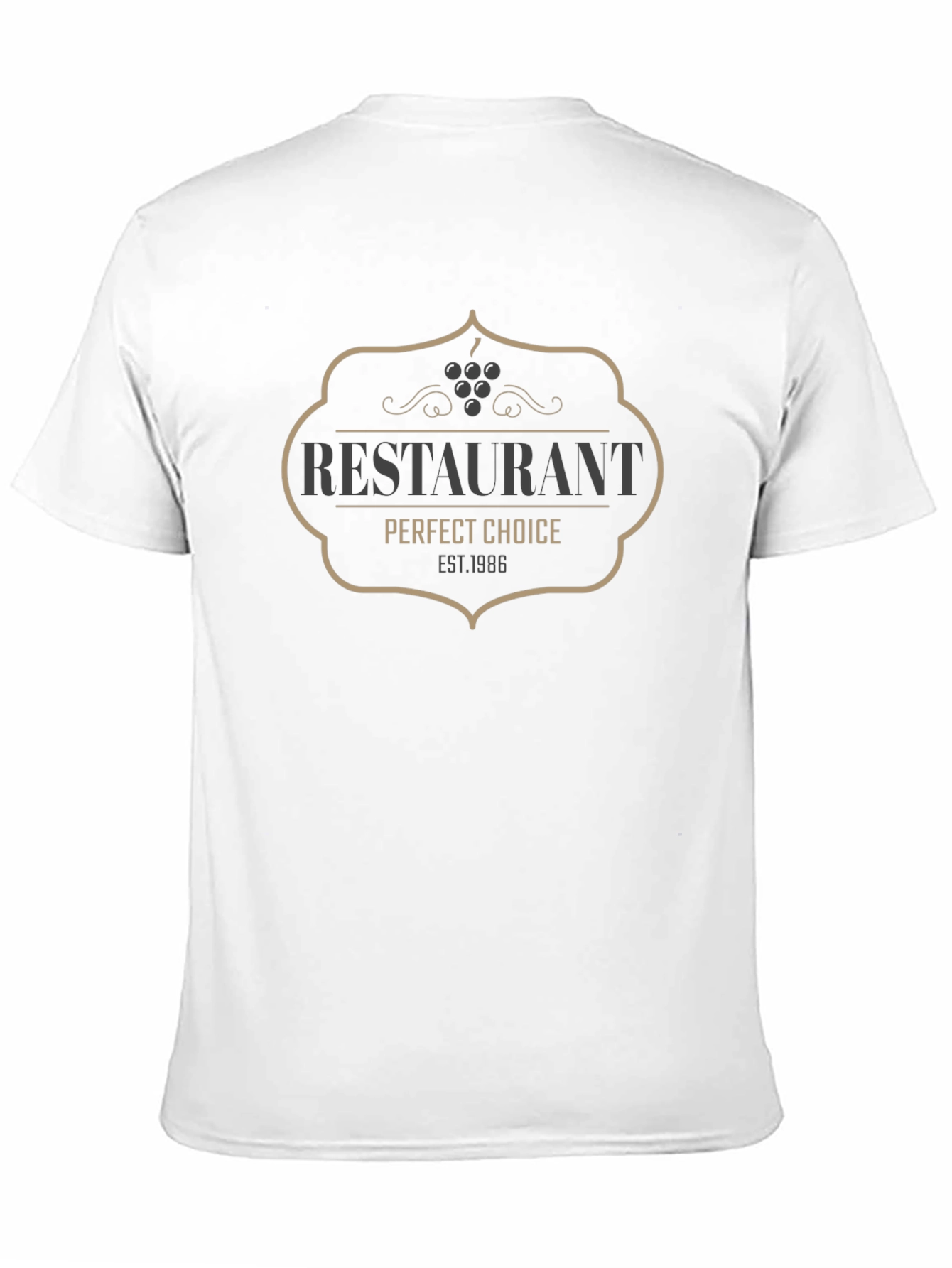 Black Restaurant Perfect Choice EST. 1986 Black T-Shirt view 11