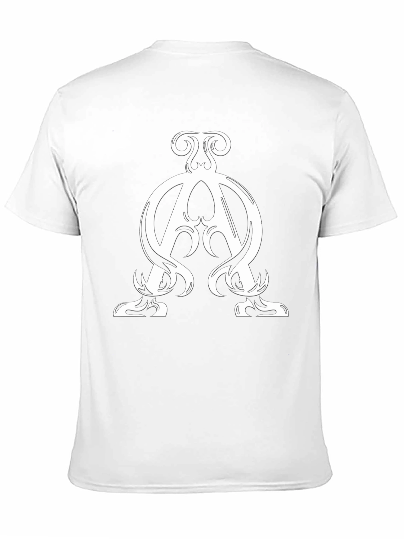 Black Alpha Omega Symbol T-Shirt - Stylish Christian Apparel view 11