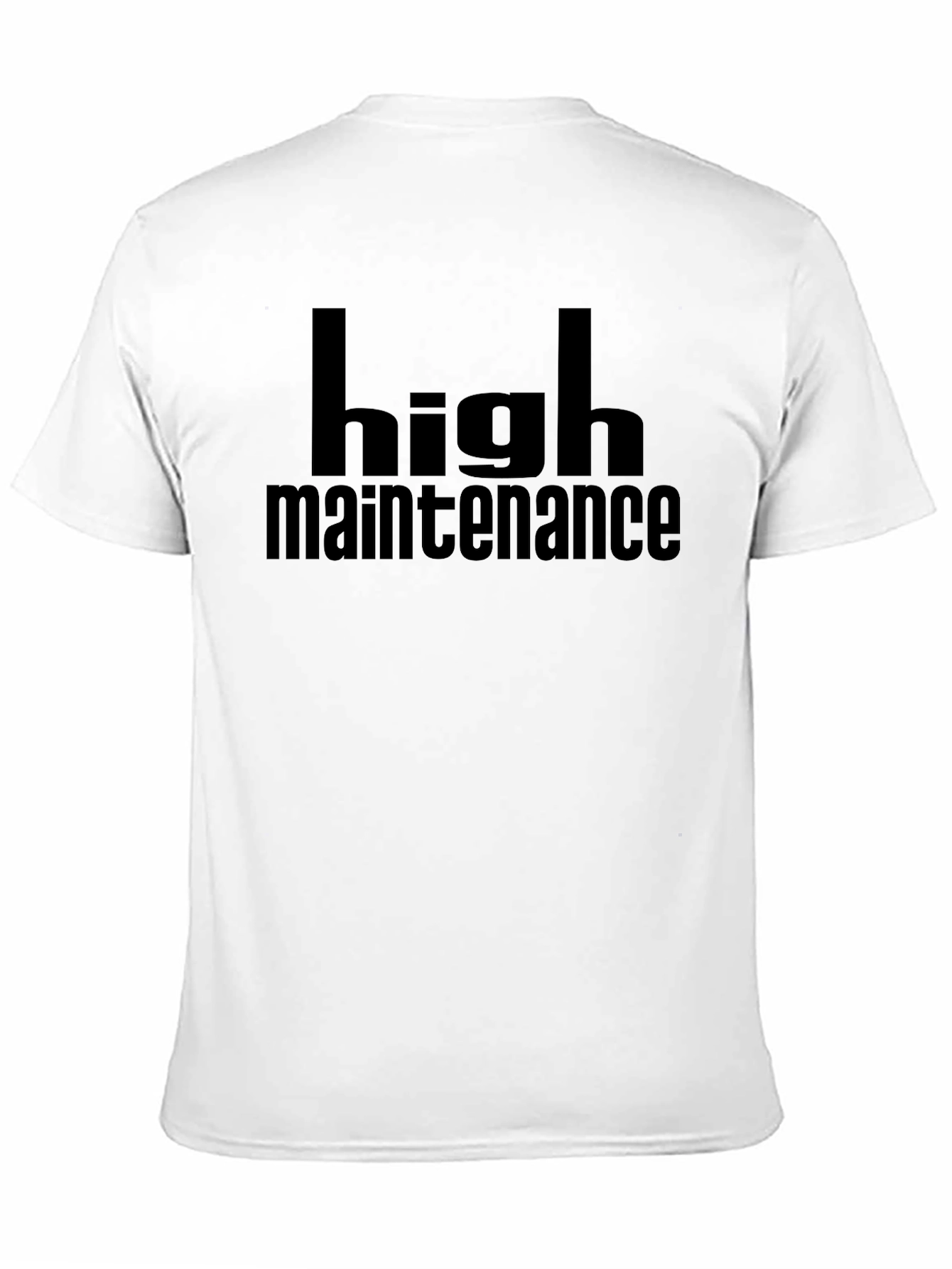 Black High Maintenance Black Graphic T-Shirt view 11