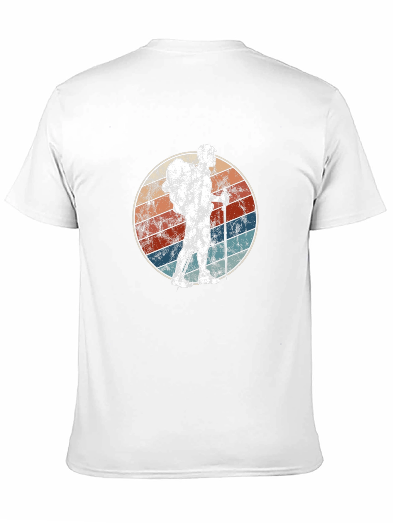 Black Vintage Hiker Graphic Tee - Black Cotton Blend Shirt view 11