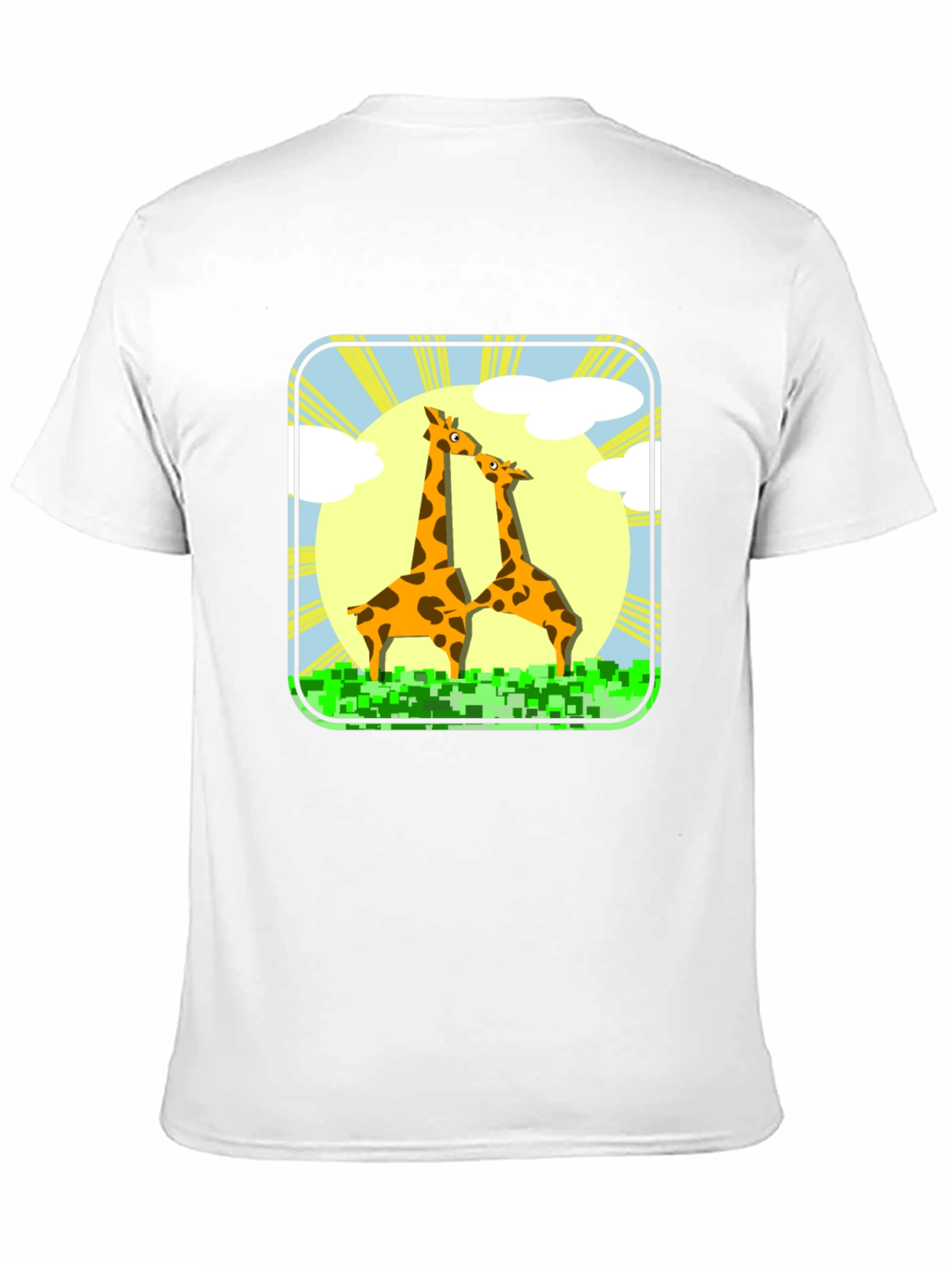 Black Giraffe Graphic Tee - Black Cotton T-Shirt view 11