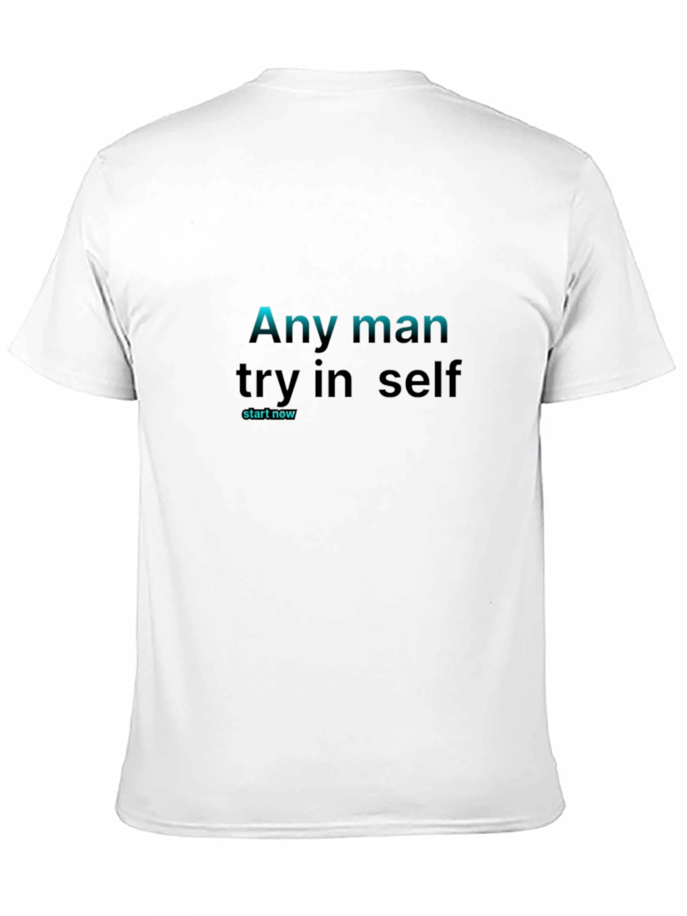 Black Motivational Black T-Shirt view 11