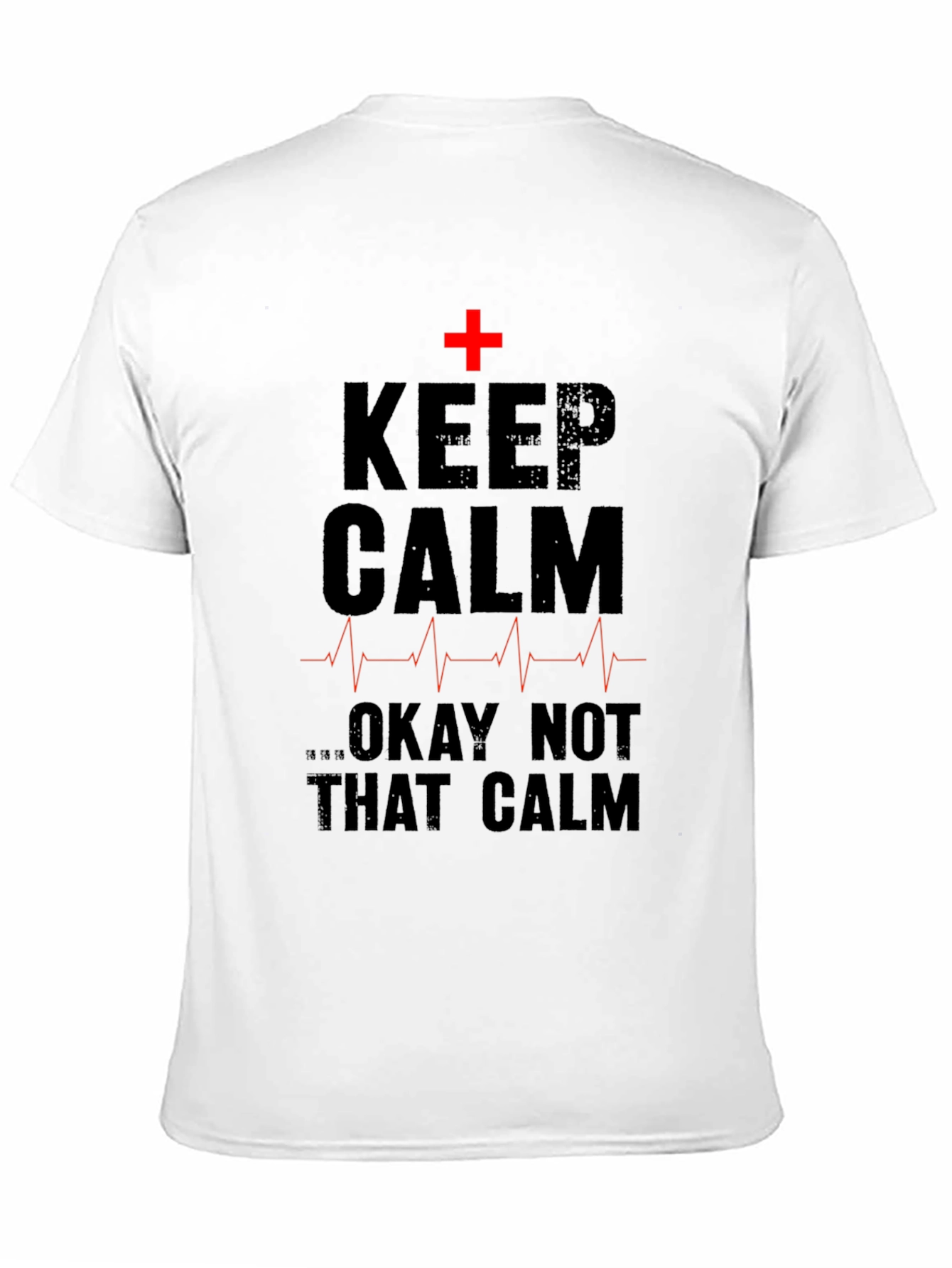 Black Keep Calm Nurse T-Shirt - Funny Medical Humor Tee view 11