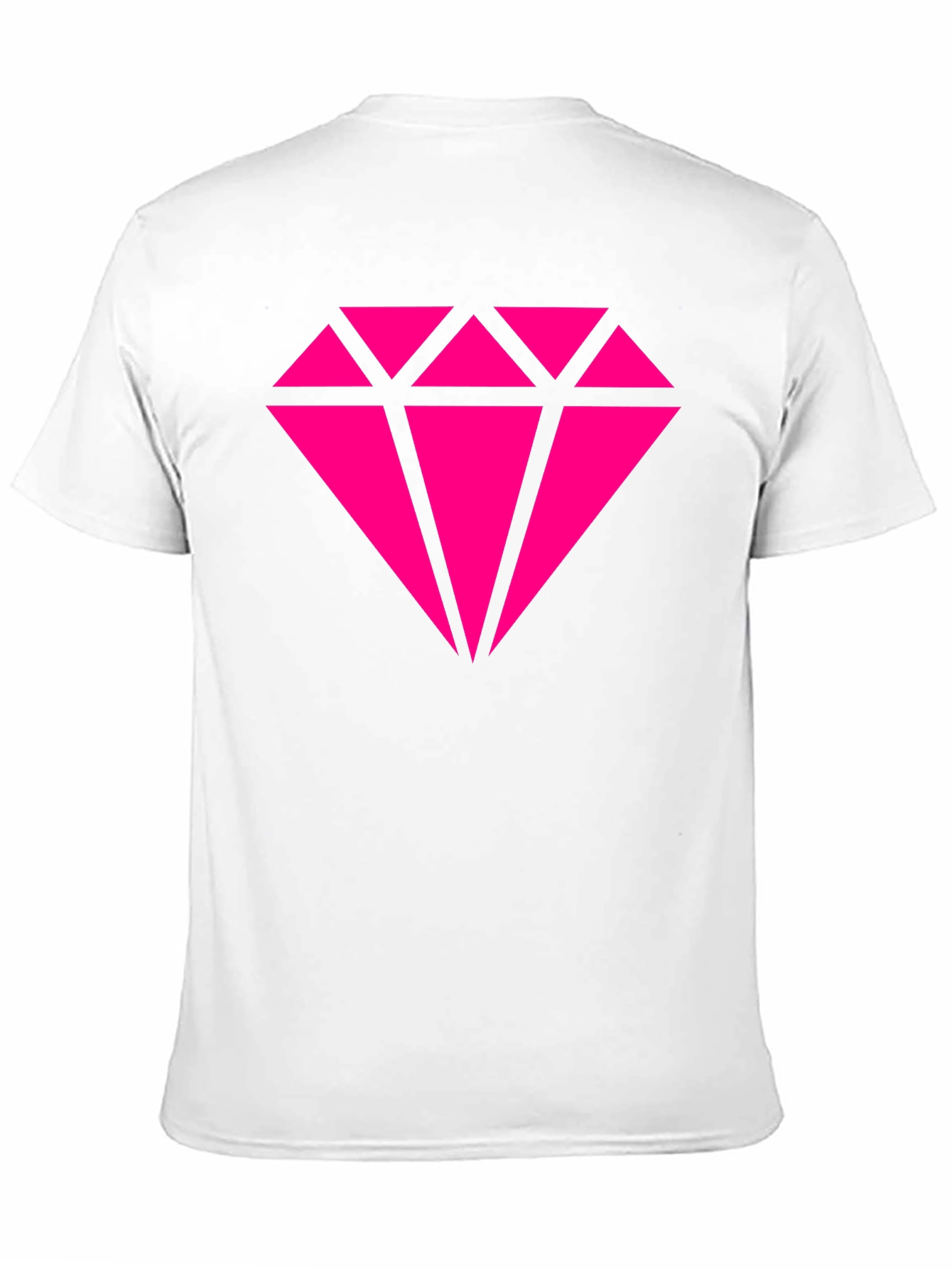 Black Pink Diamond Graphic Black T-Shirt view 11