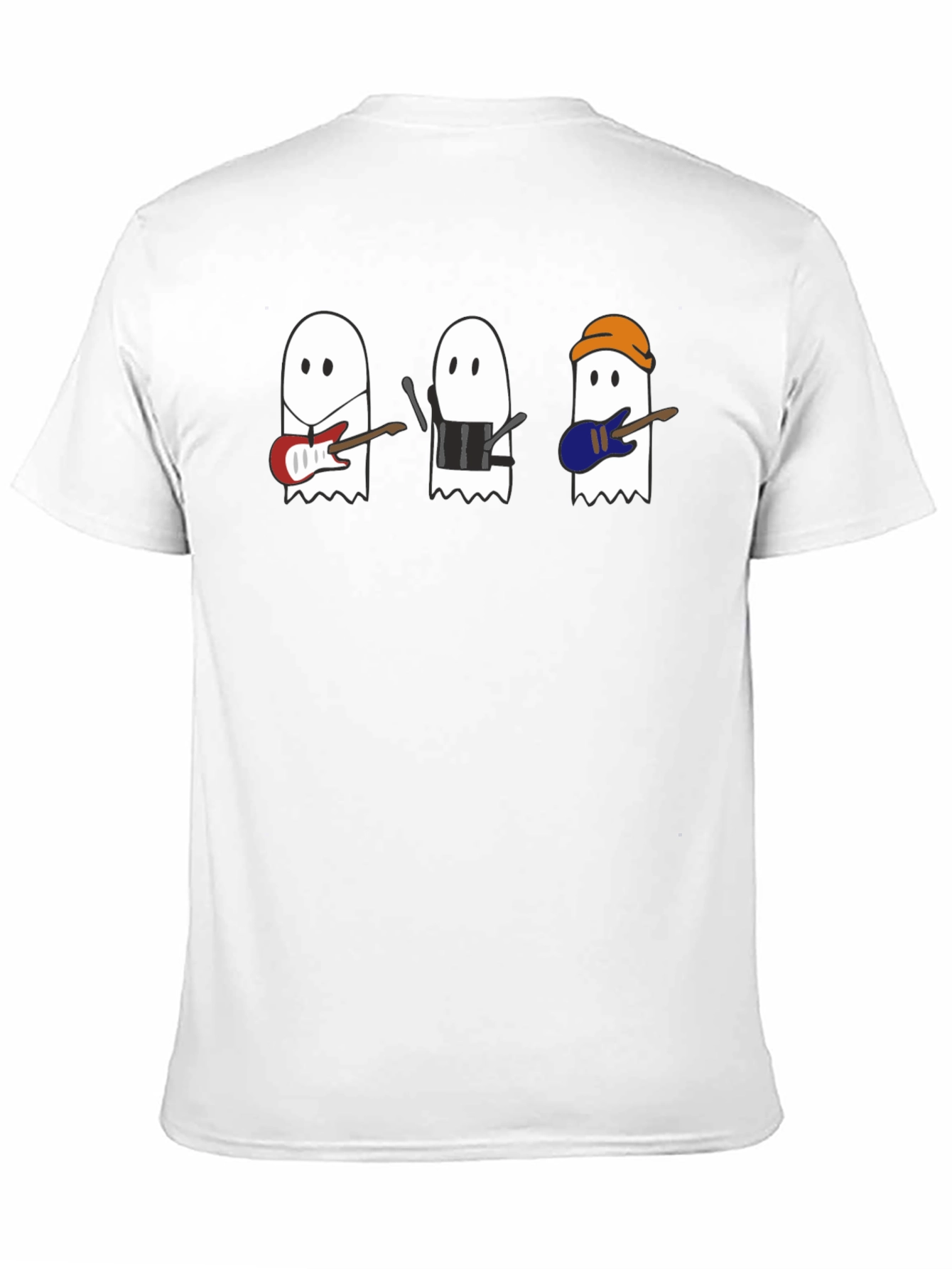 Black Ghost Band T-Shirt - Spooky Music Tee view 11
