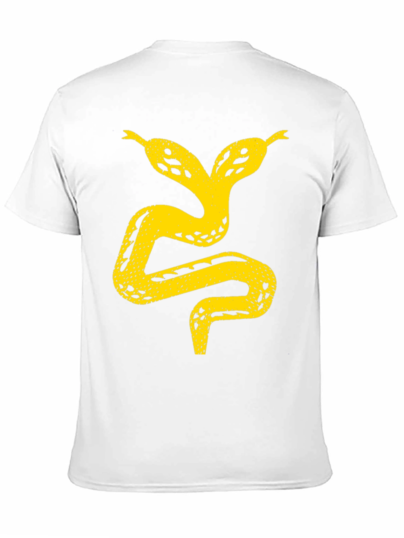 Black Two-Headed Snake Graphic Tee - Black view 11