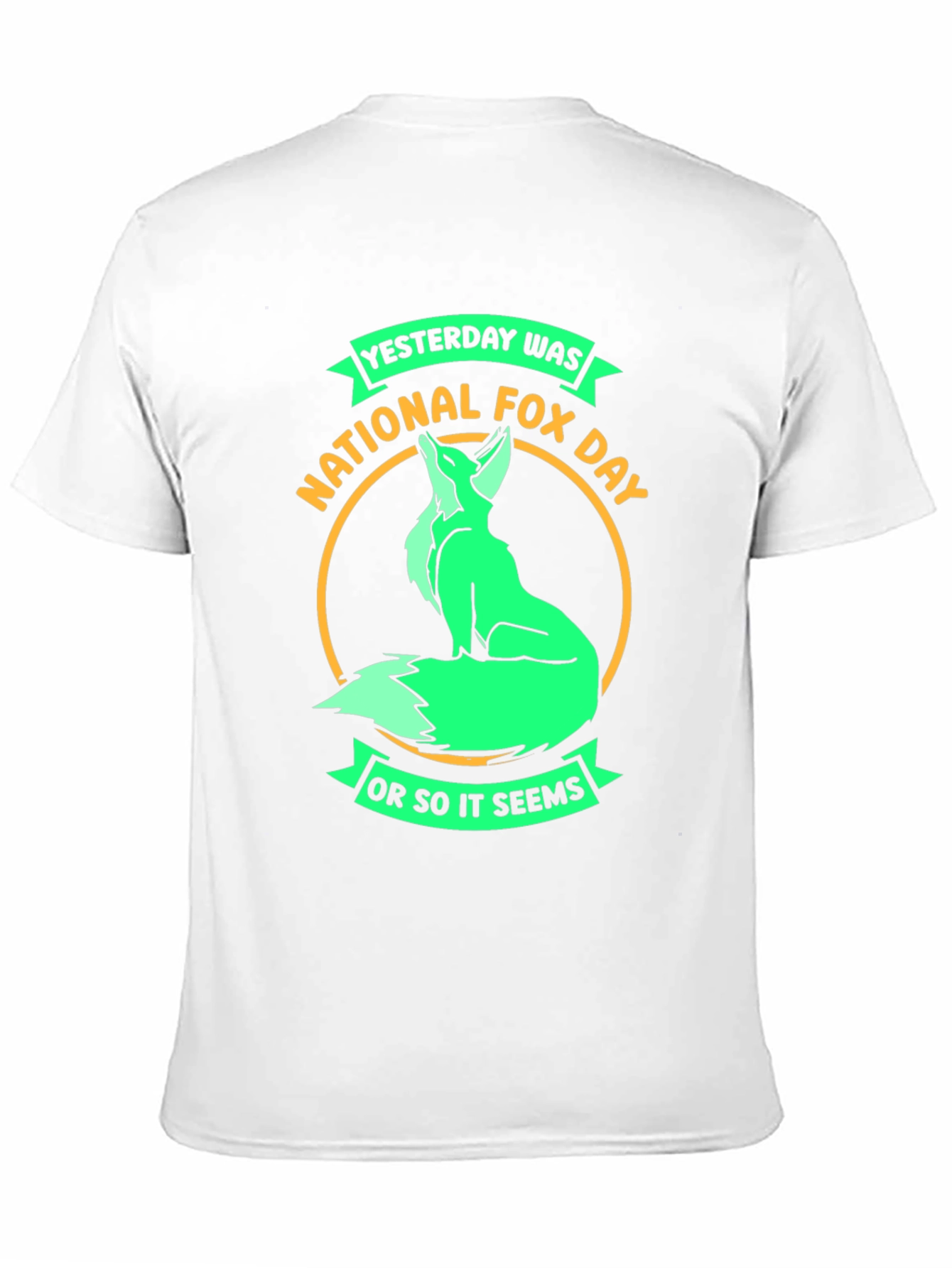 Black National Fox Day T-Shirt - Funny Sarcastic Tee view 11