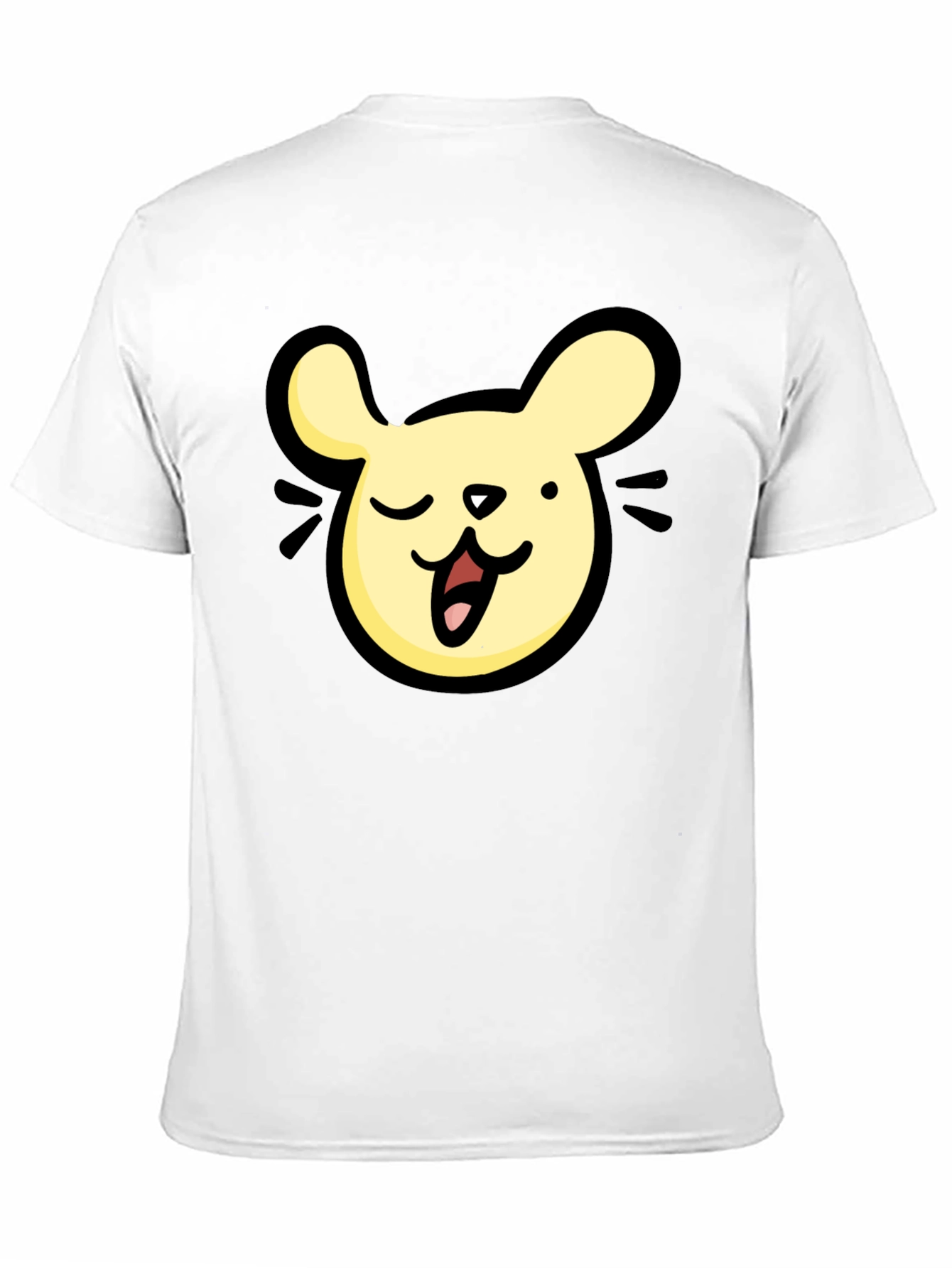 Black Cartoon Animal Graphic Black T-Shirt view 11