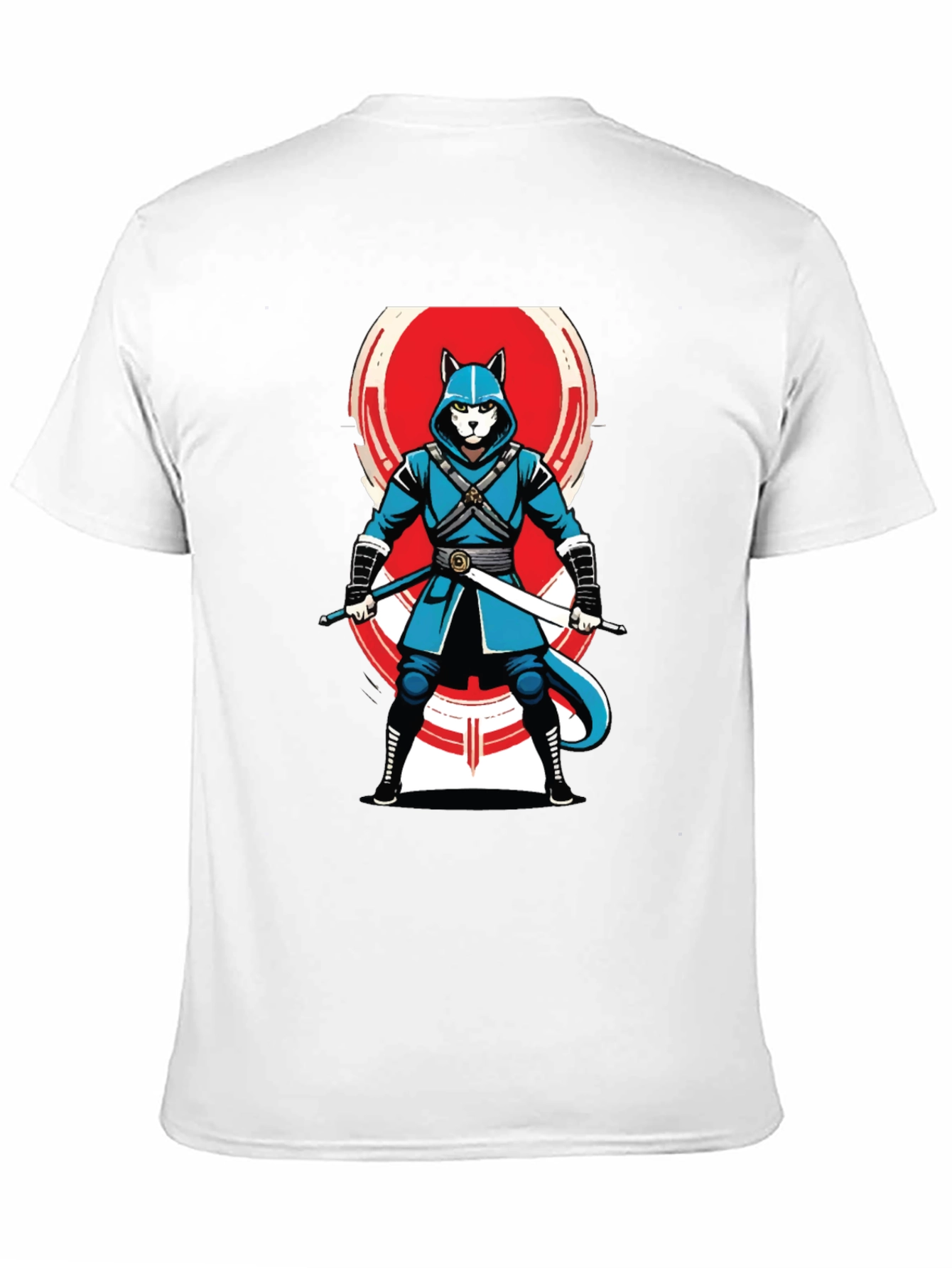 Black Ninja Cat T-Shirt - Cool Graphic Tee for Anime Fans view 11