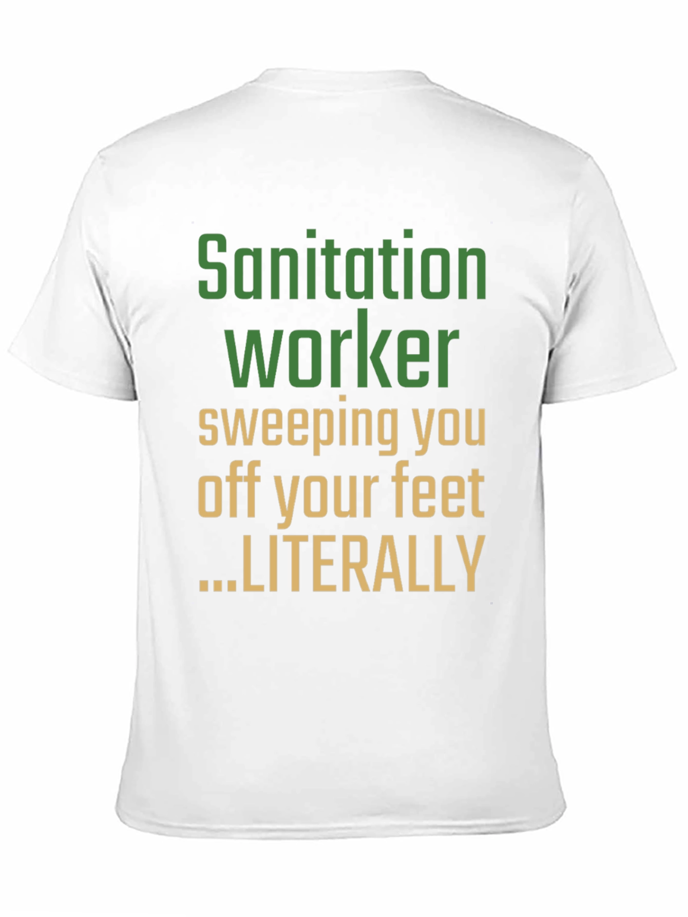 Black Sanitation Worker Novelty Graphic Tee view 11