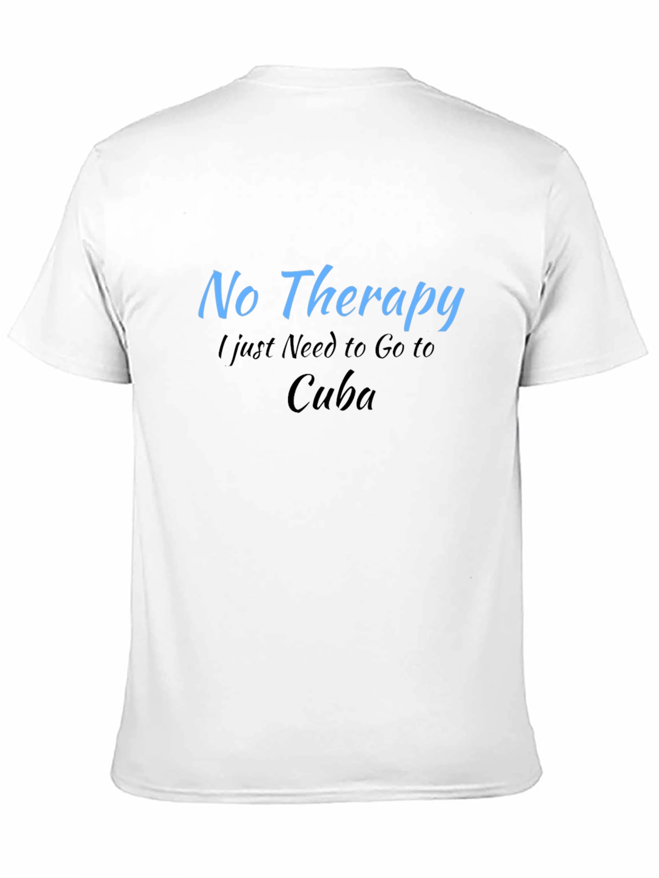 Black No Therapy Cuba T-Shirt, Relaxed Fit view 11