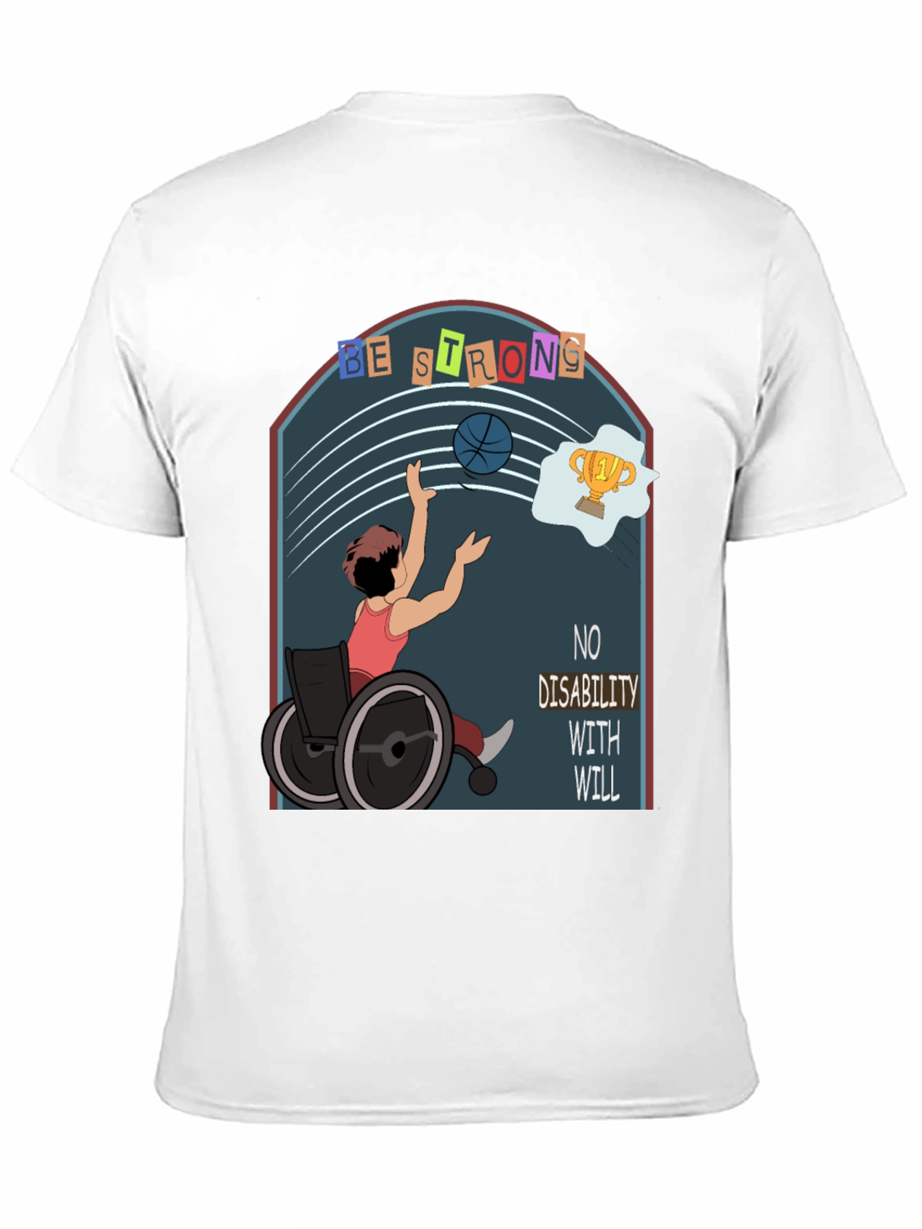 Black Inspirational Disability Awareness T-Shirt view 11