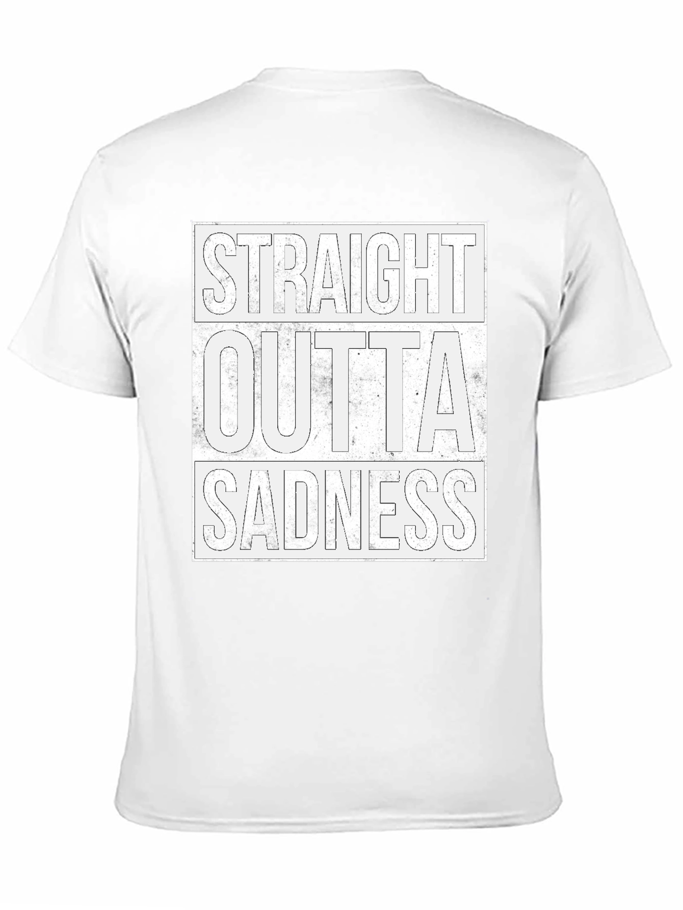 Black Straight Outta Sadness Graphic Tee view 11