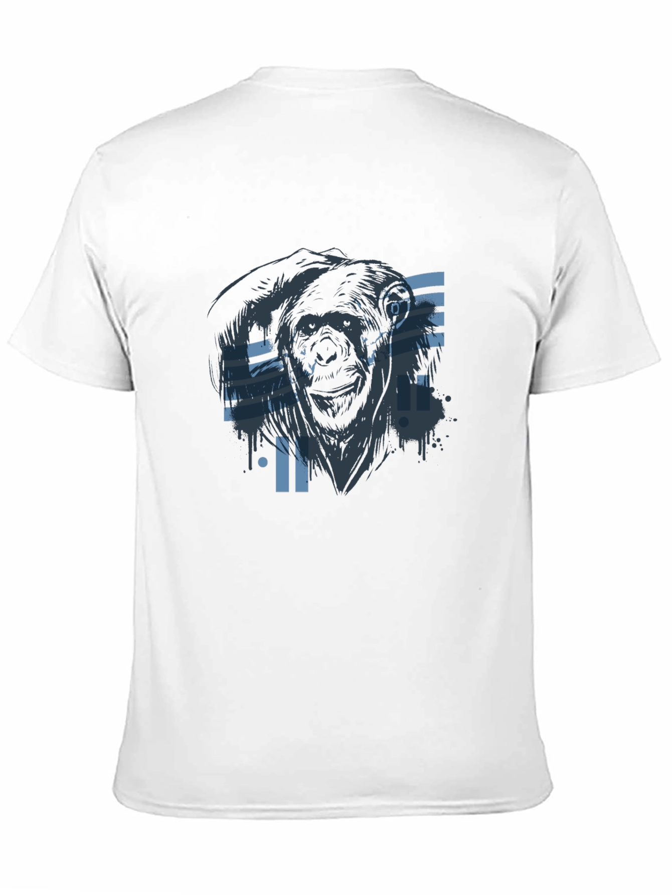 Black Cyber Gorilla Black T-Shirt - Cool Graphic Tee view 11