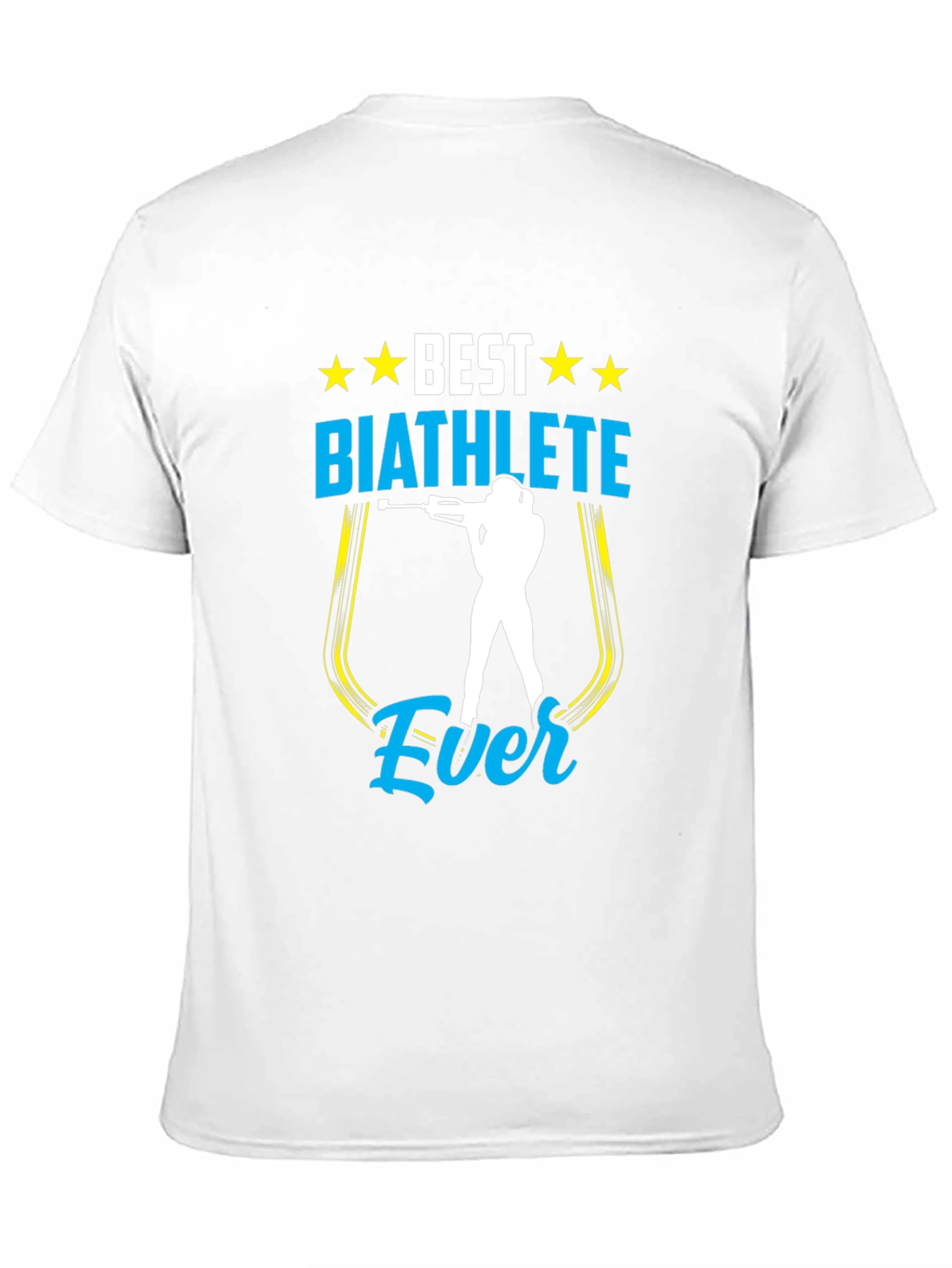 Black Best Biathlete Ever T-Shirt | Men's Black Graphic Tee view 11