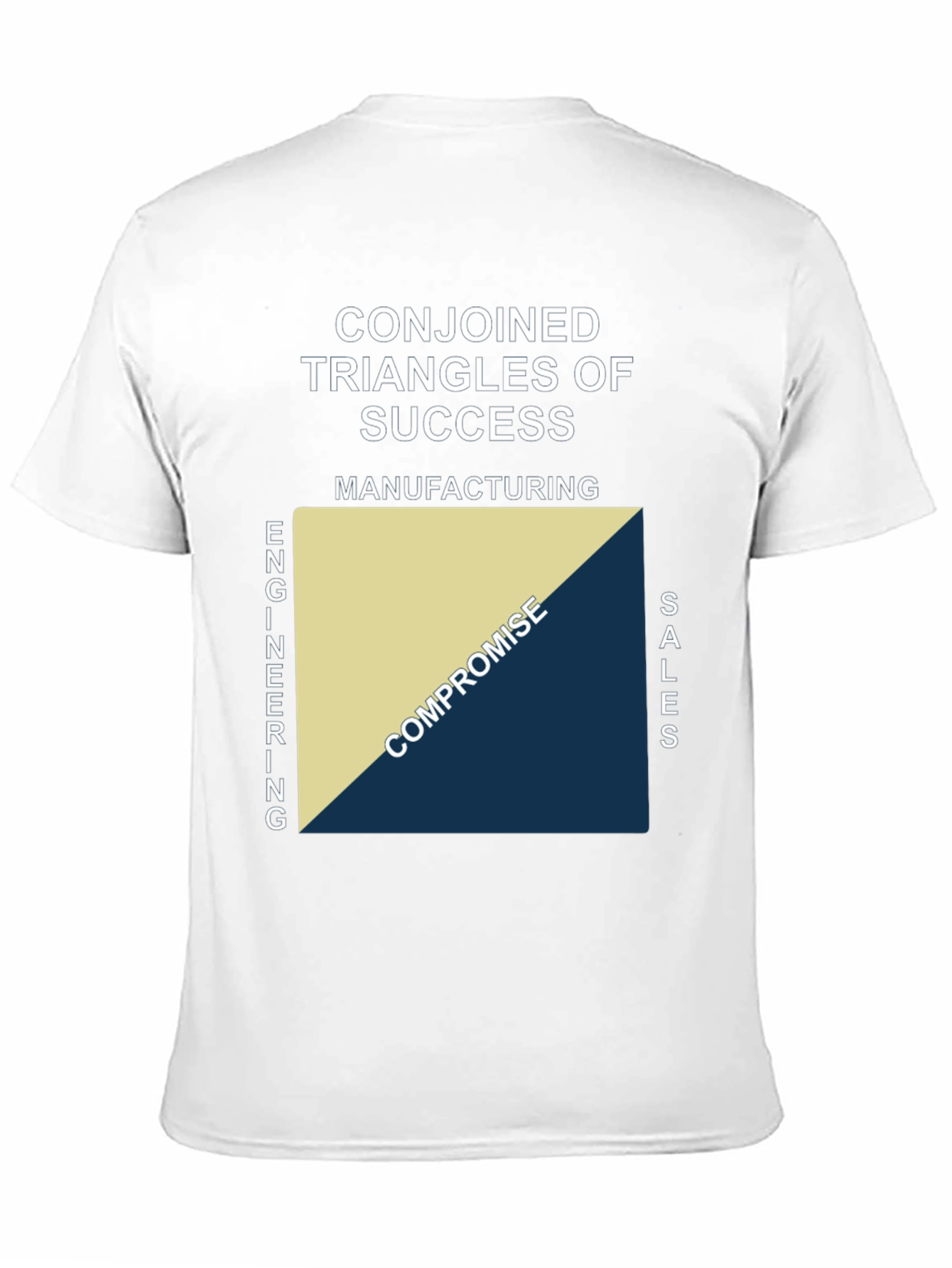Black Conjoined Triangles of Success T-Shirt view 11