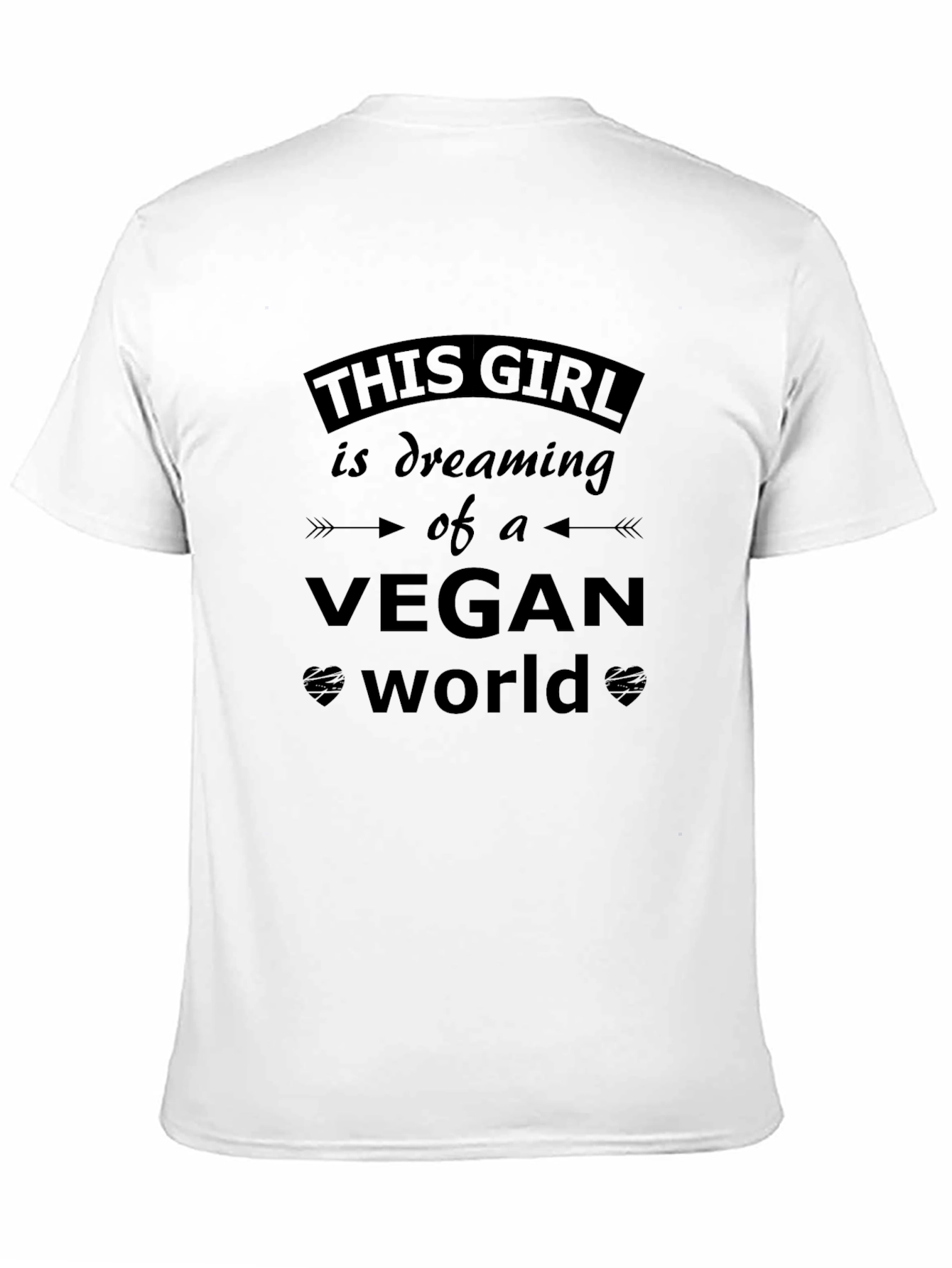 Black Vegan Dreamer T-Shirt - Unisex Black Tee view 11