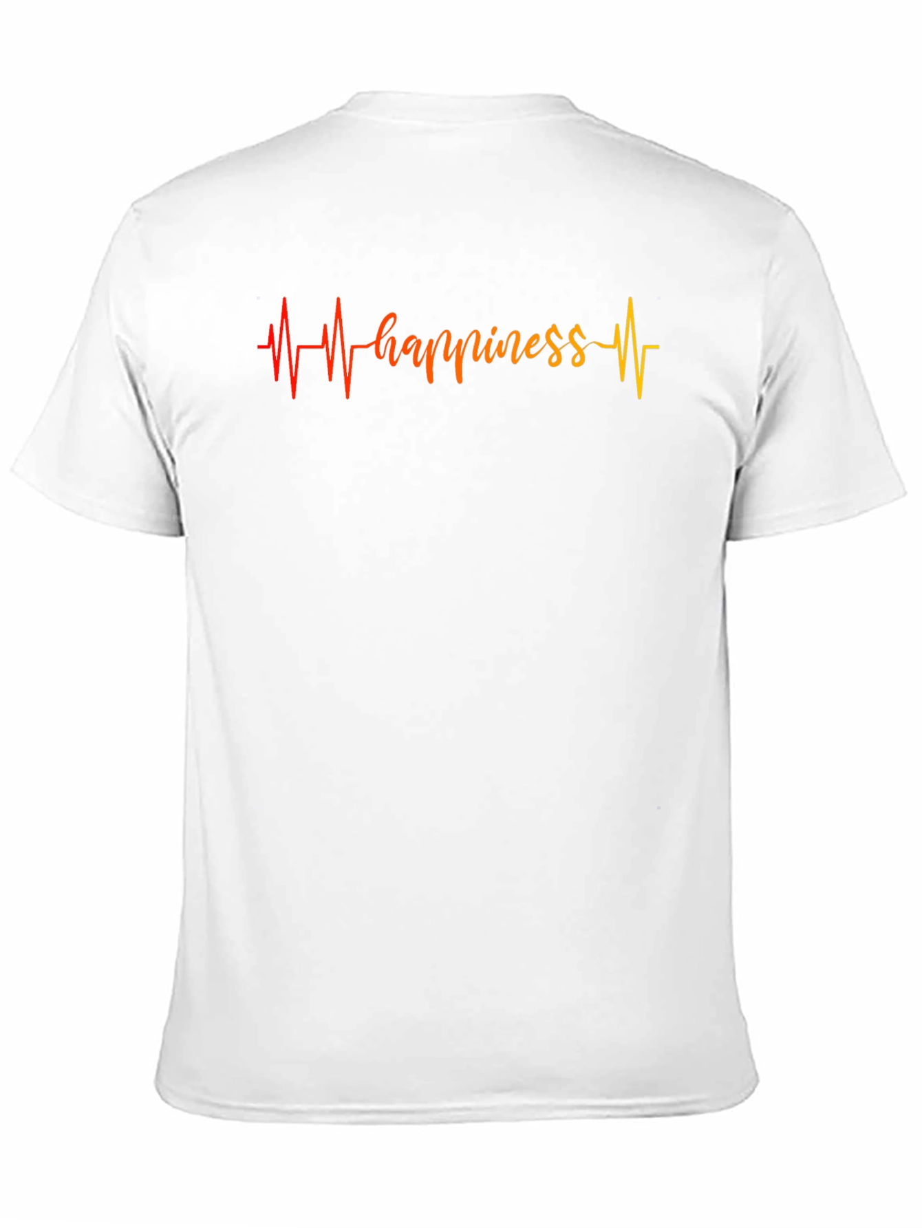 Black Happiness Heartbeat Graphic T-Shirt - Comfort Fit view 11