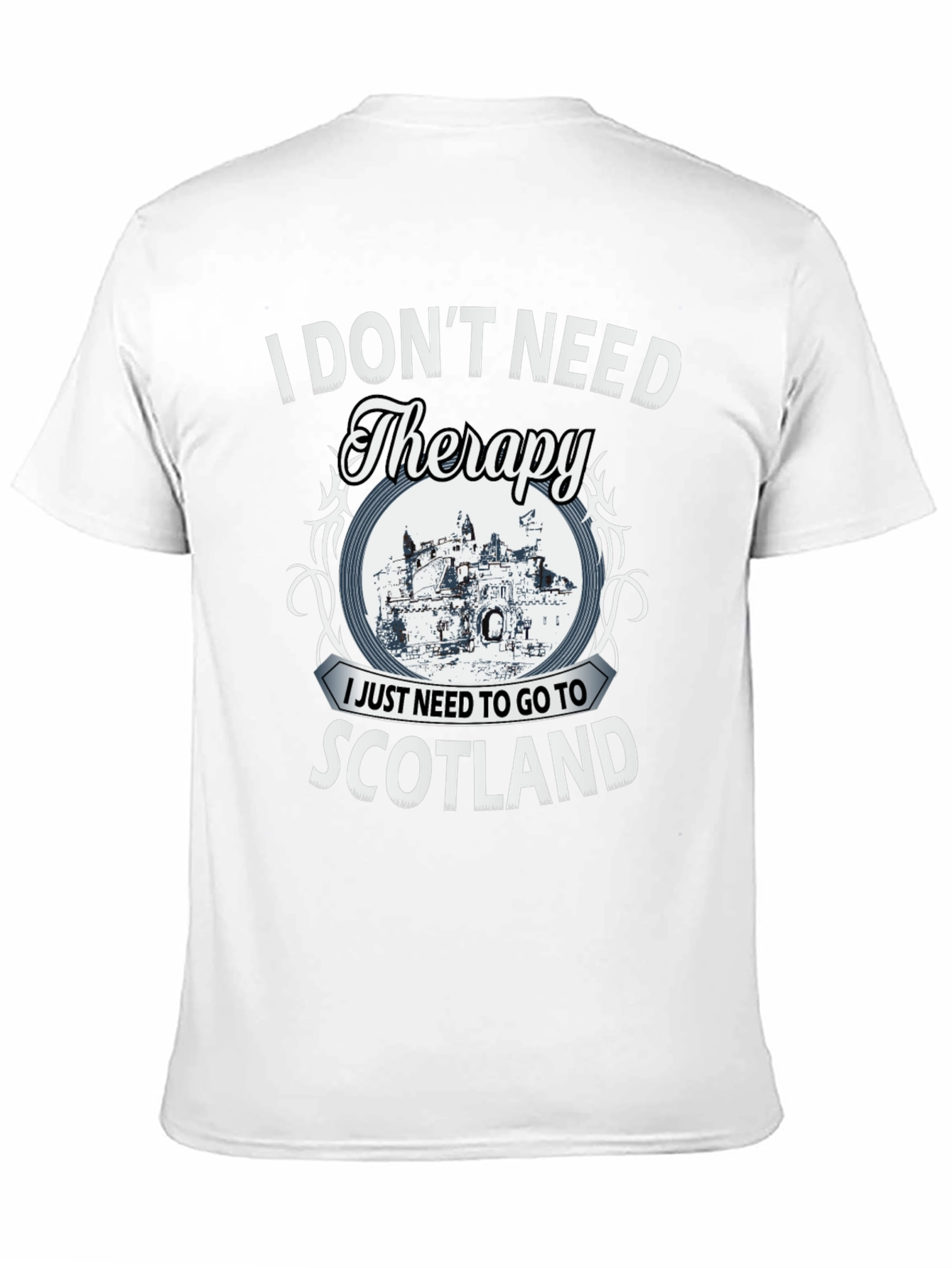 Black Scotland Therapy Graphic T-Shirt view 11