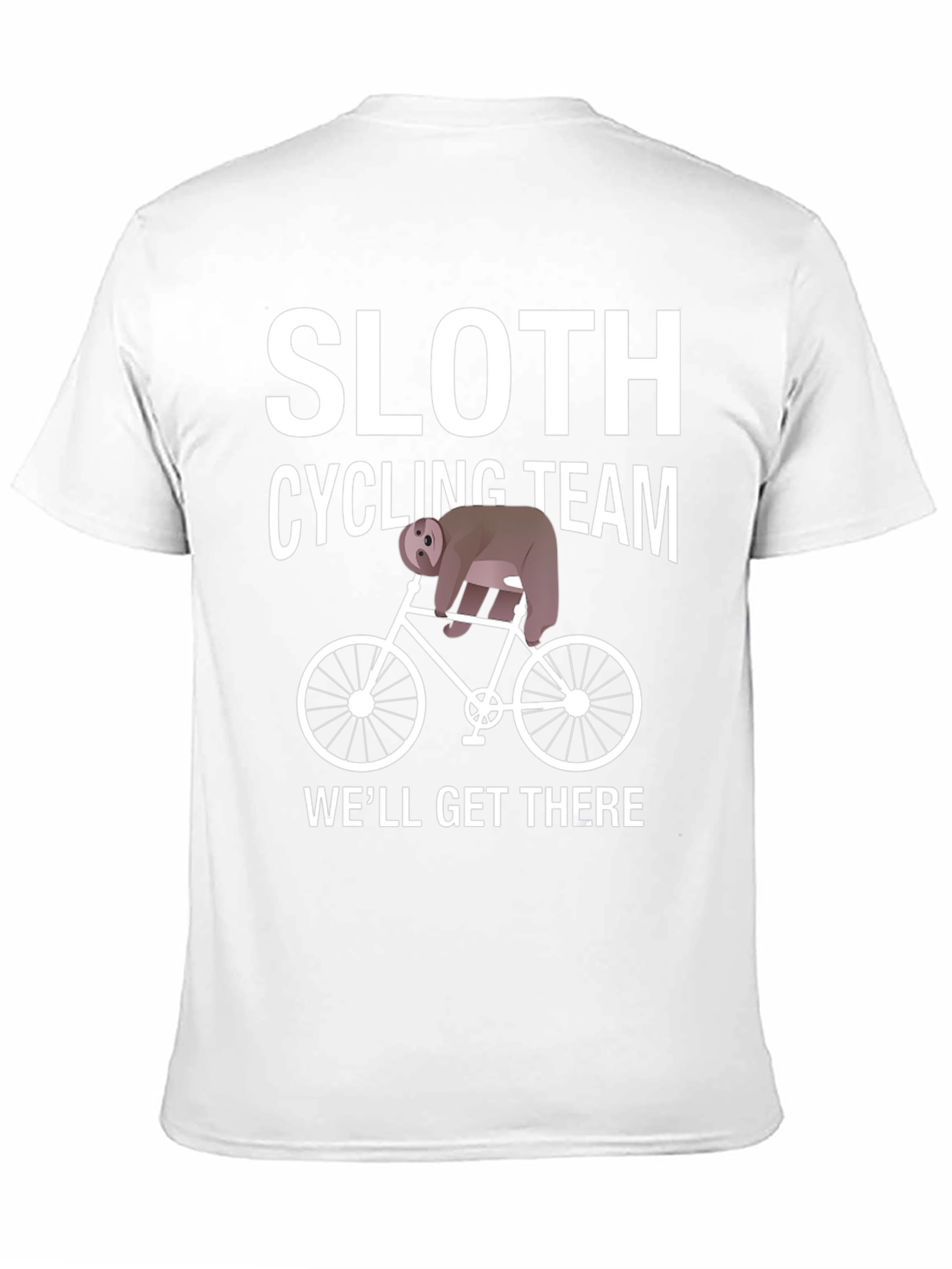 Black Sloth Cycling Team T-Shirt - Funny Novelty Tee view 11