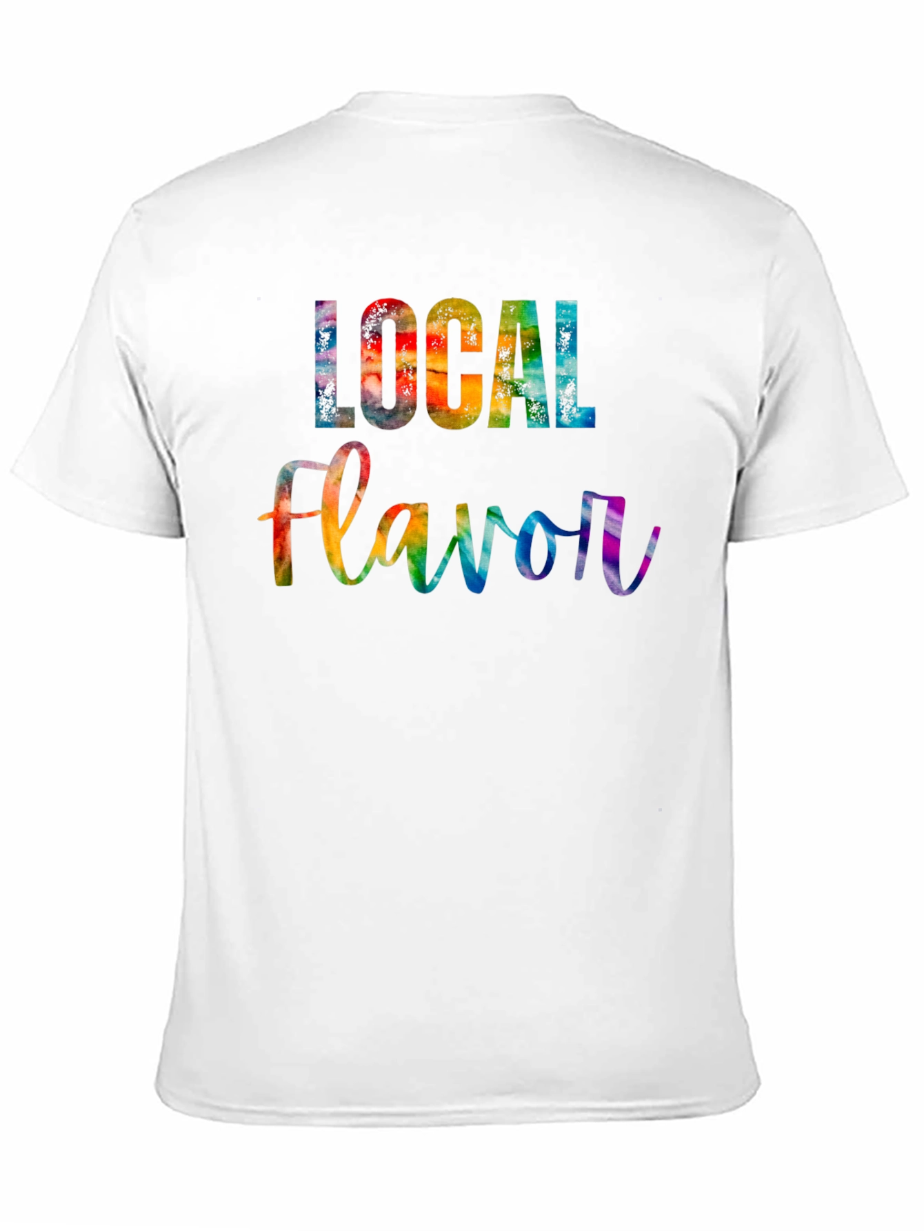 Black Local Flavor Rainbow Graphic Tee view 11