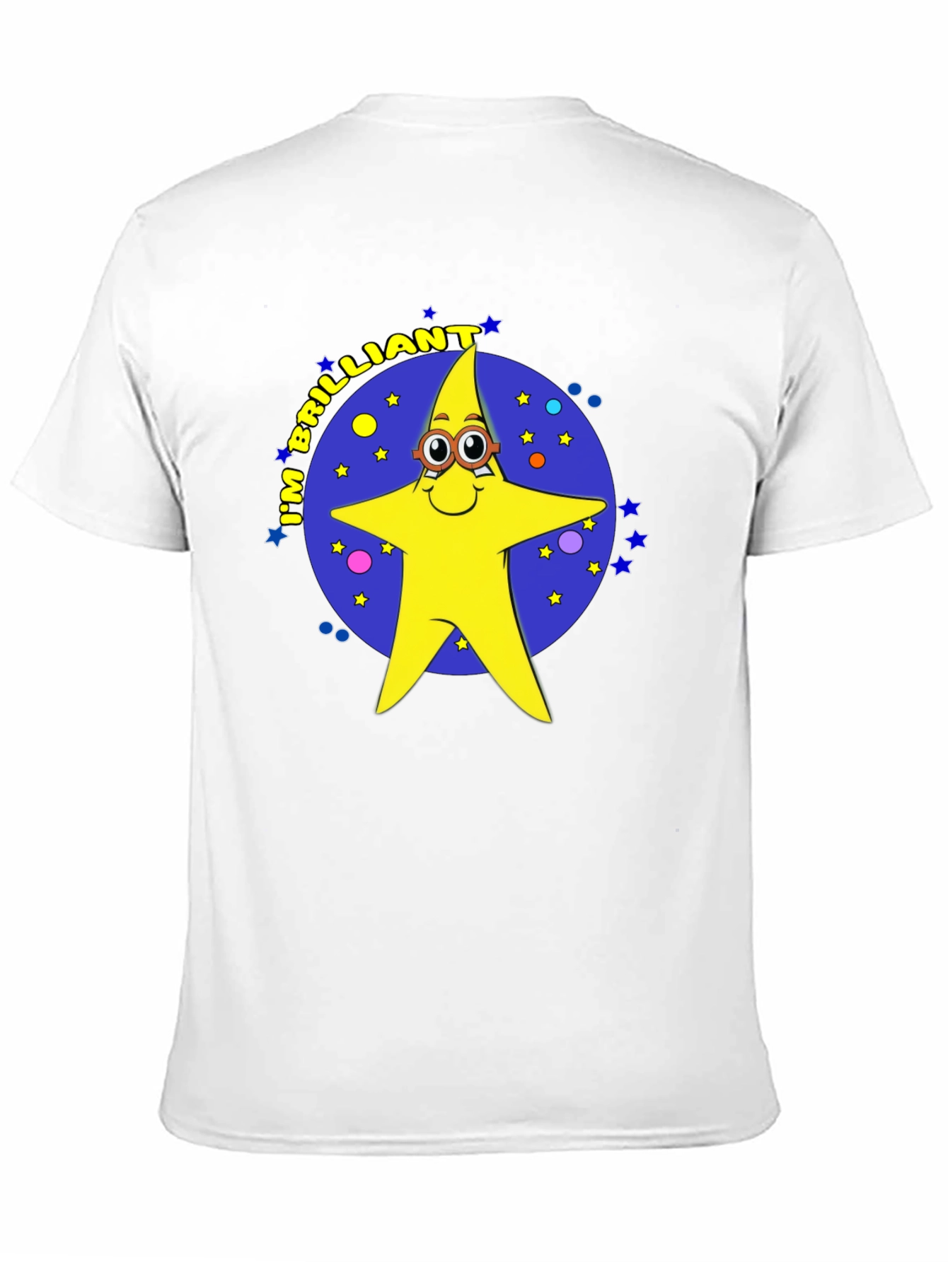 Black Brilliant Star Cartoon Graphic T-Shirt view 11