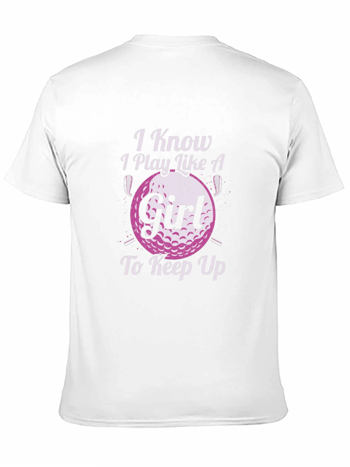 Black I Know I Play Like A Girl Golf T-Shirt view 11