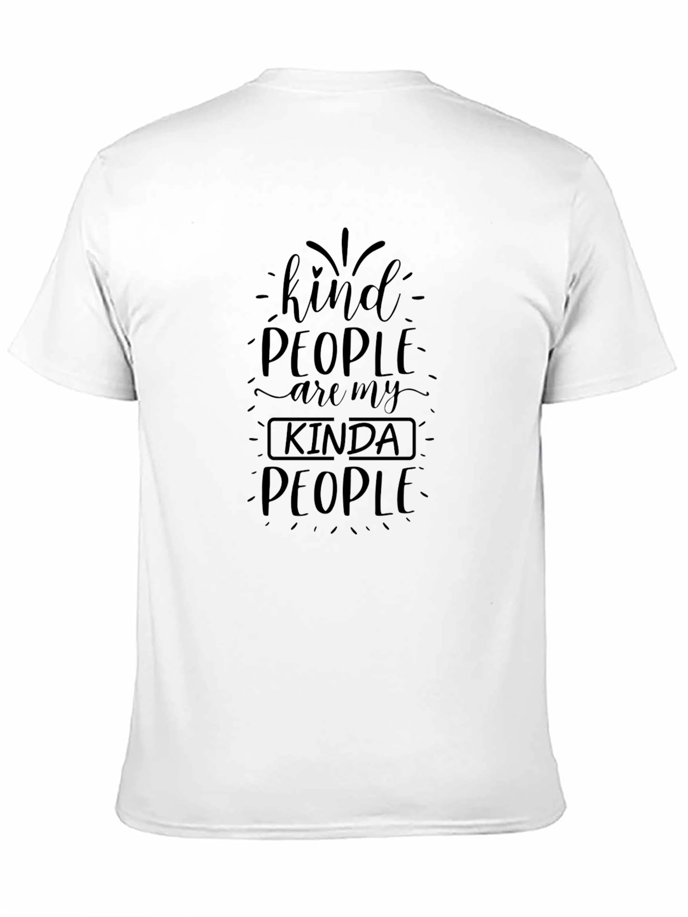 Black Kind People Black T-Shirt view 11