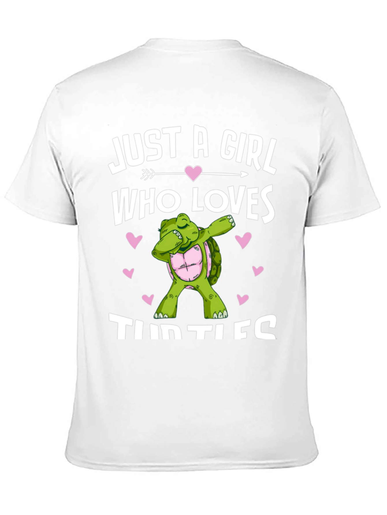 Black Girl Loves Turtles T-Shirt Dab Turtle Black Cotton Tee view 11