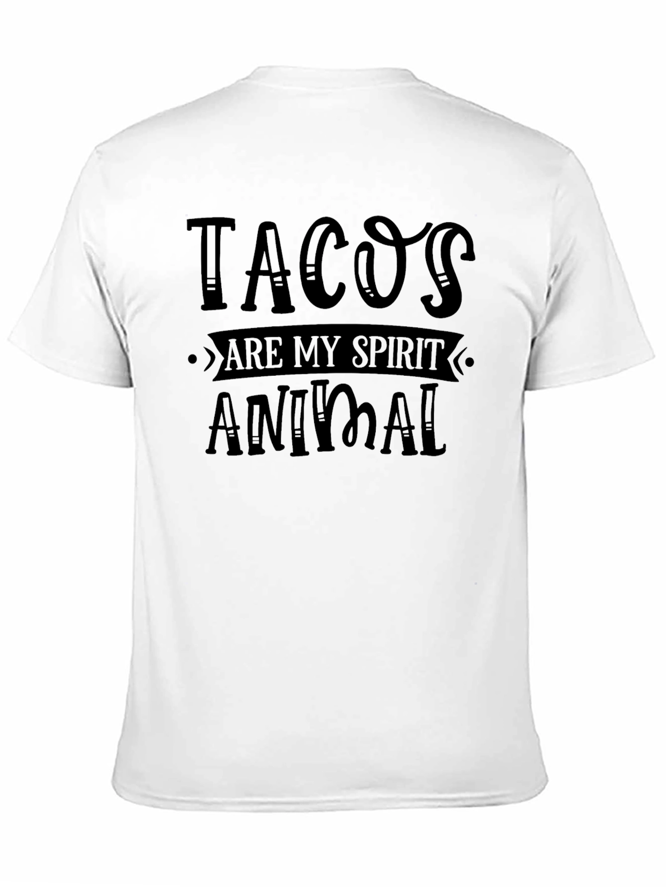 Black Tacos are my Spirit Animal Black Graphic T-Shirt view 11