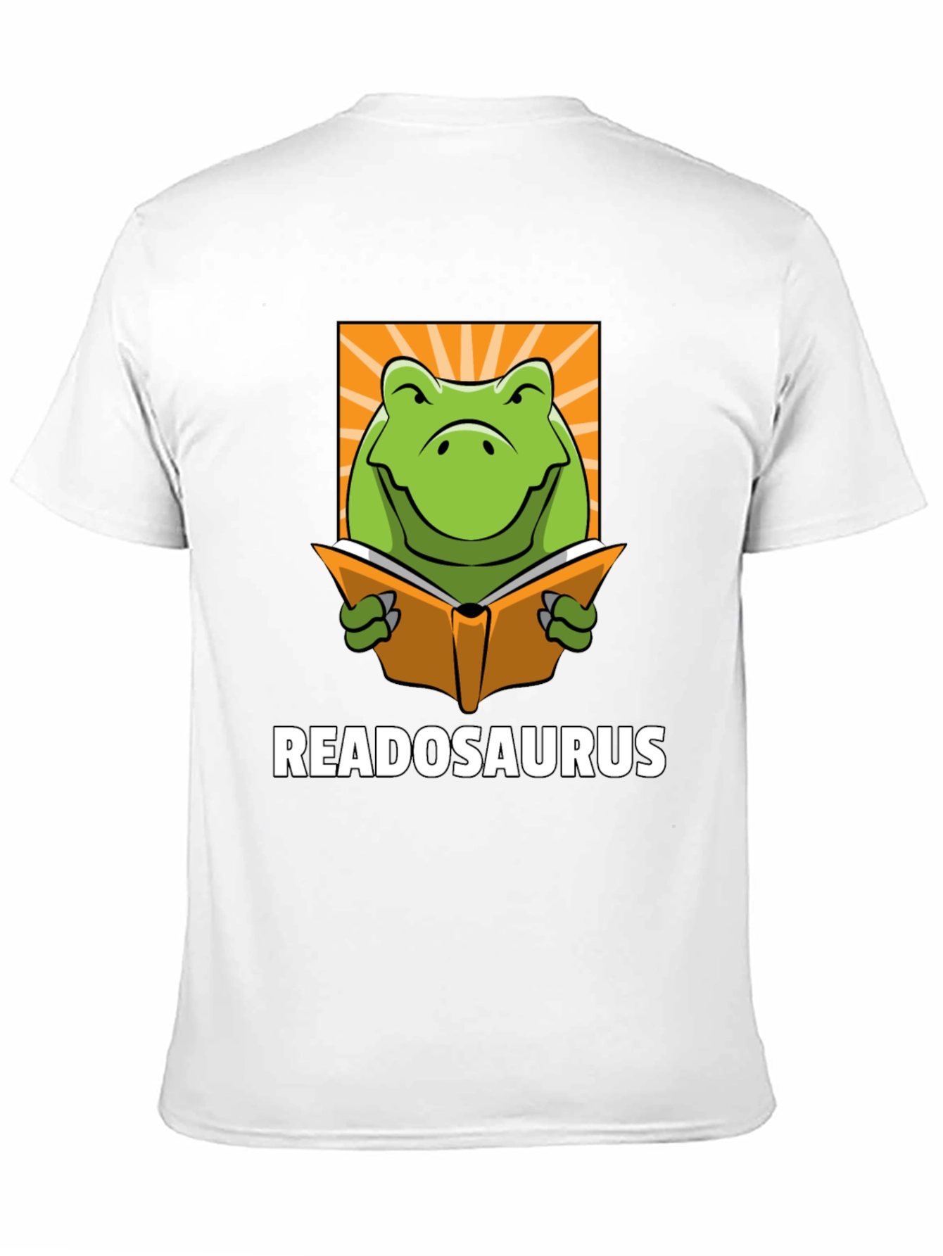Black Readosaurus Graphic T-Shirt - Book Loving Dinosaur Tee view 11